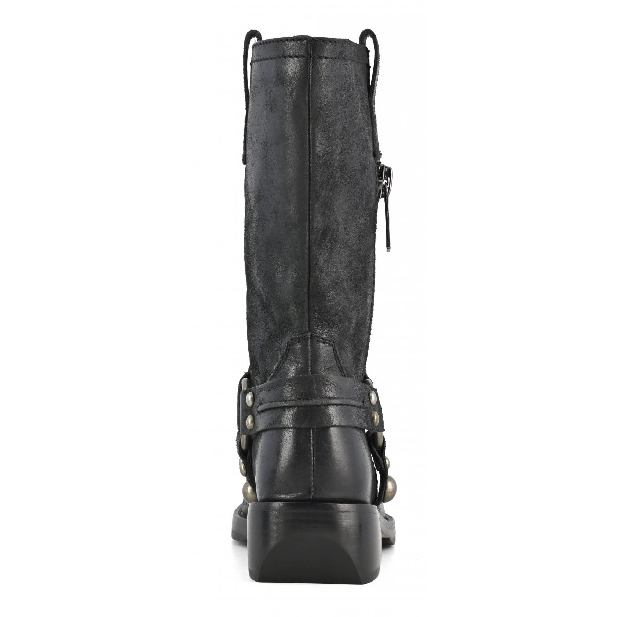 Stivale con zip decorativa
