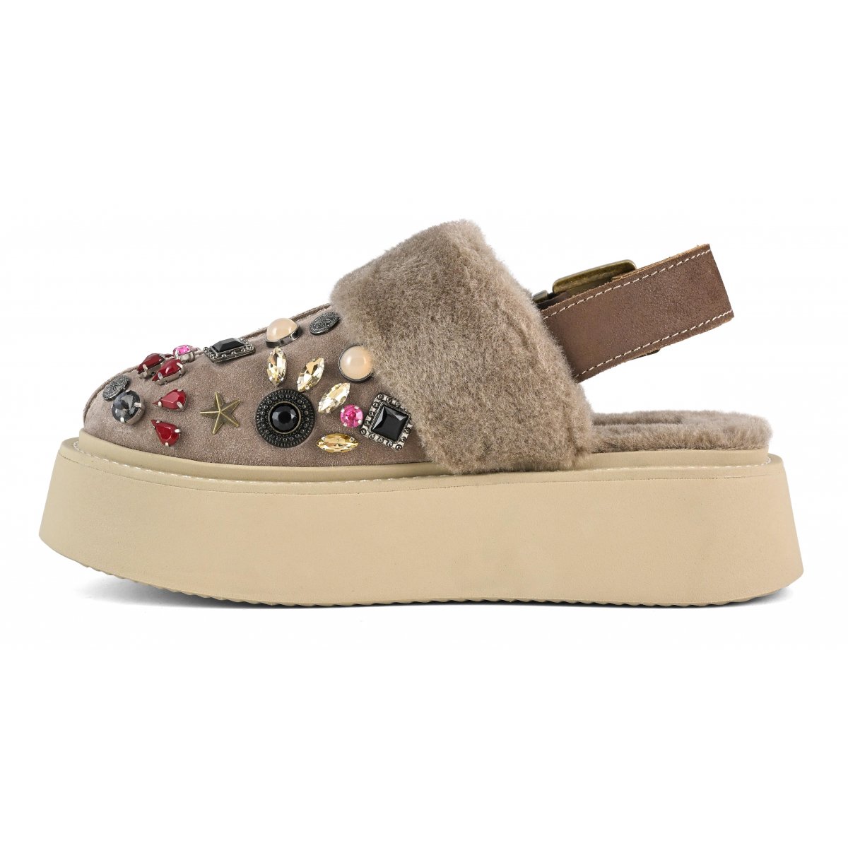 Sabot su suola platform con pietre