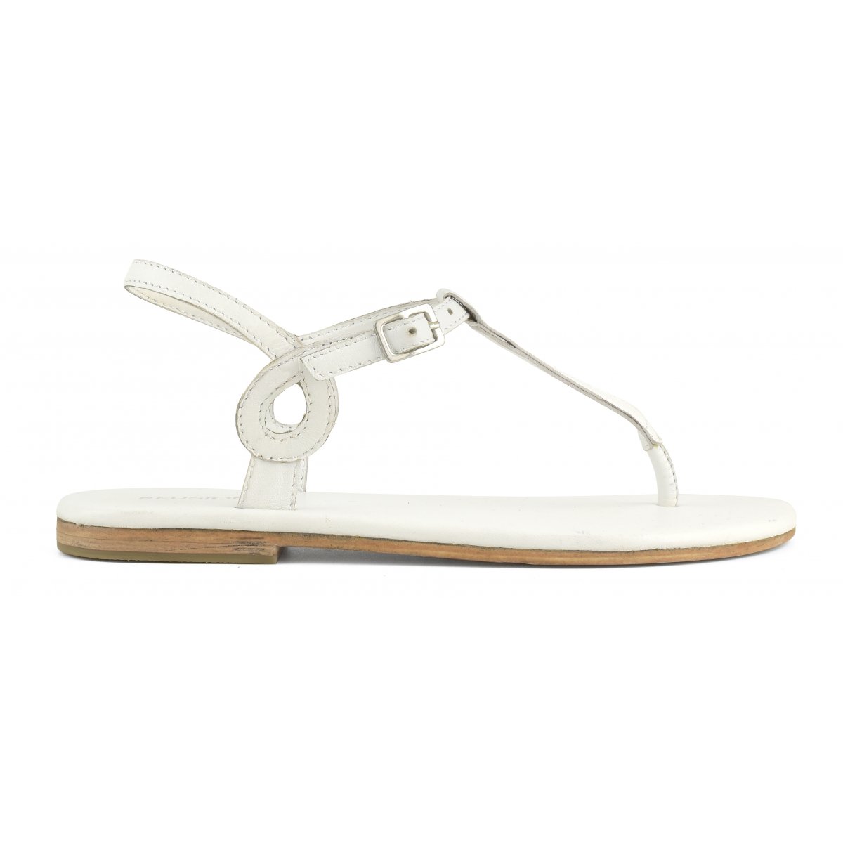 Sandalo infradito minimal in pelle