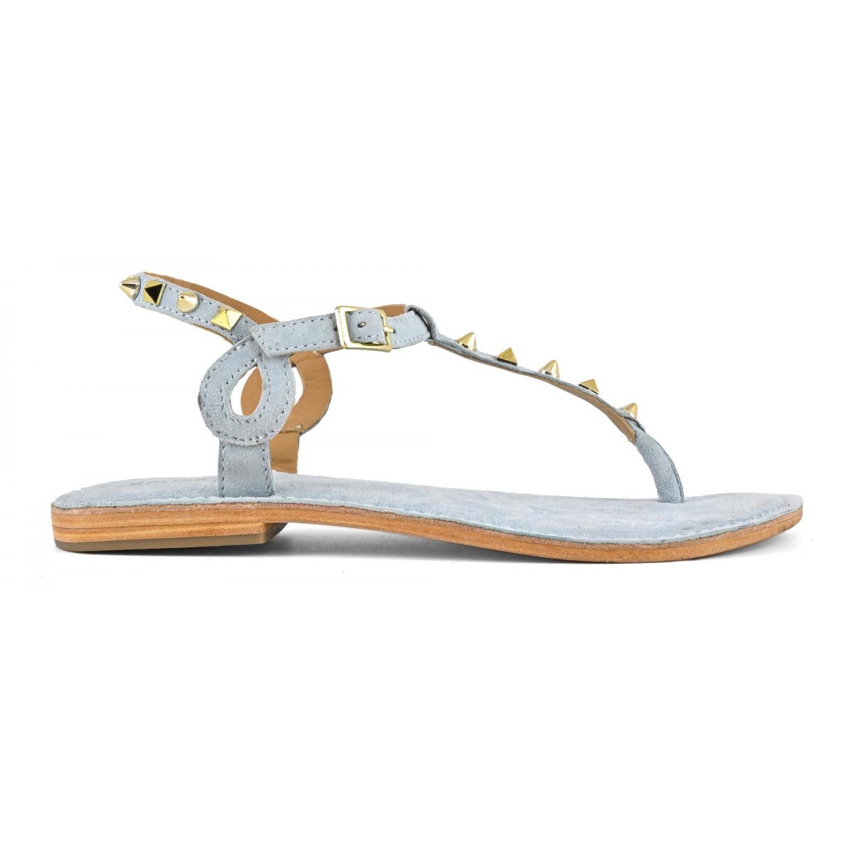 Sandalo infradito con borchie piramidali