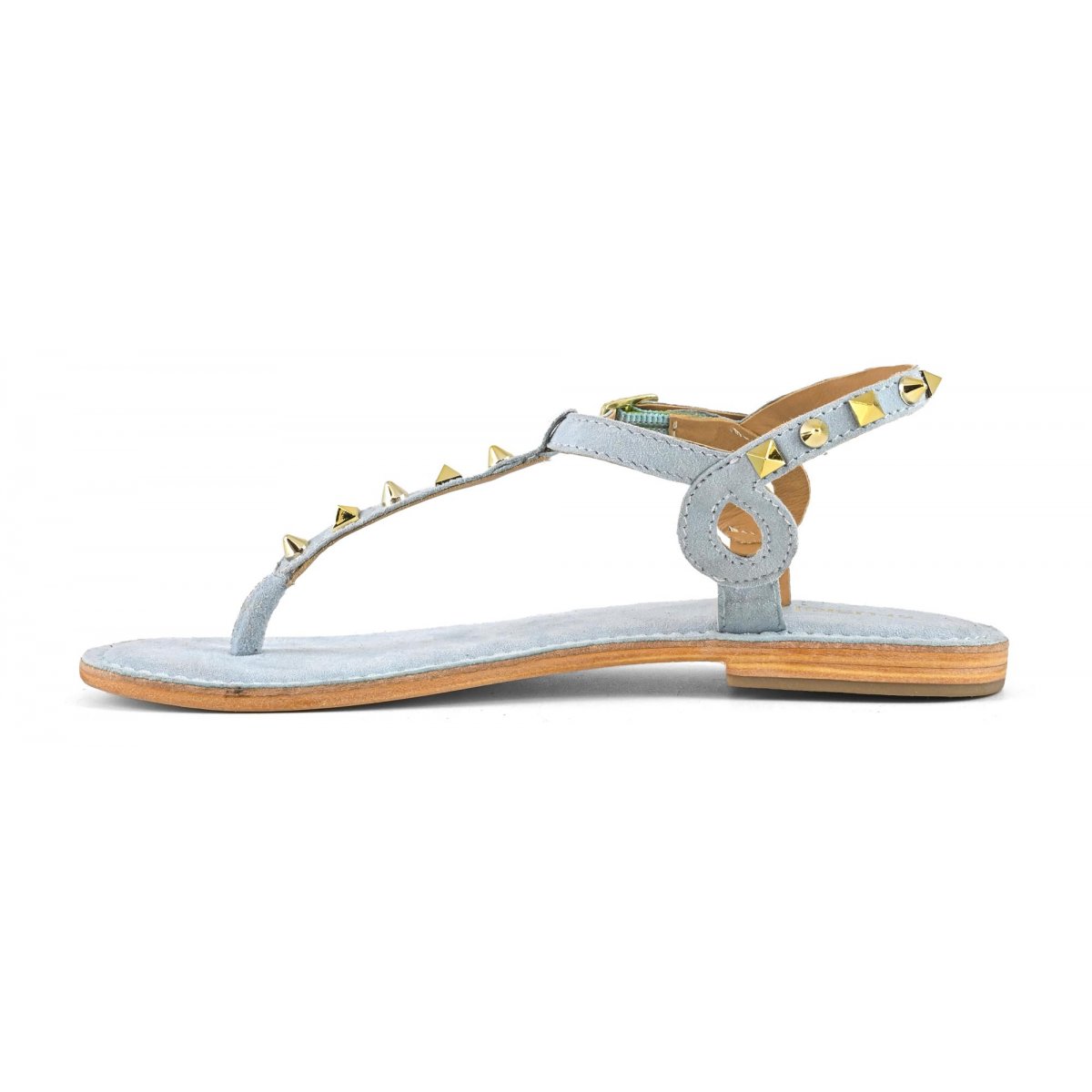 Sandalo infradito con borchie piramidali