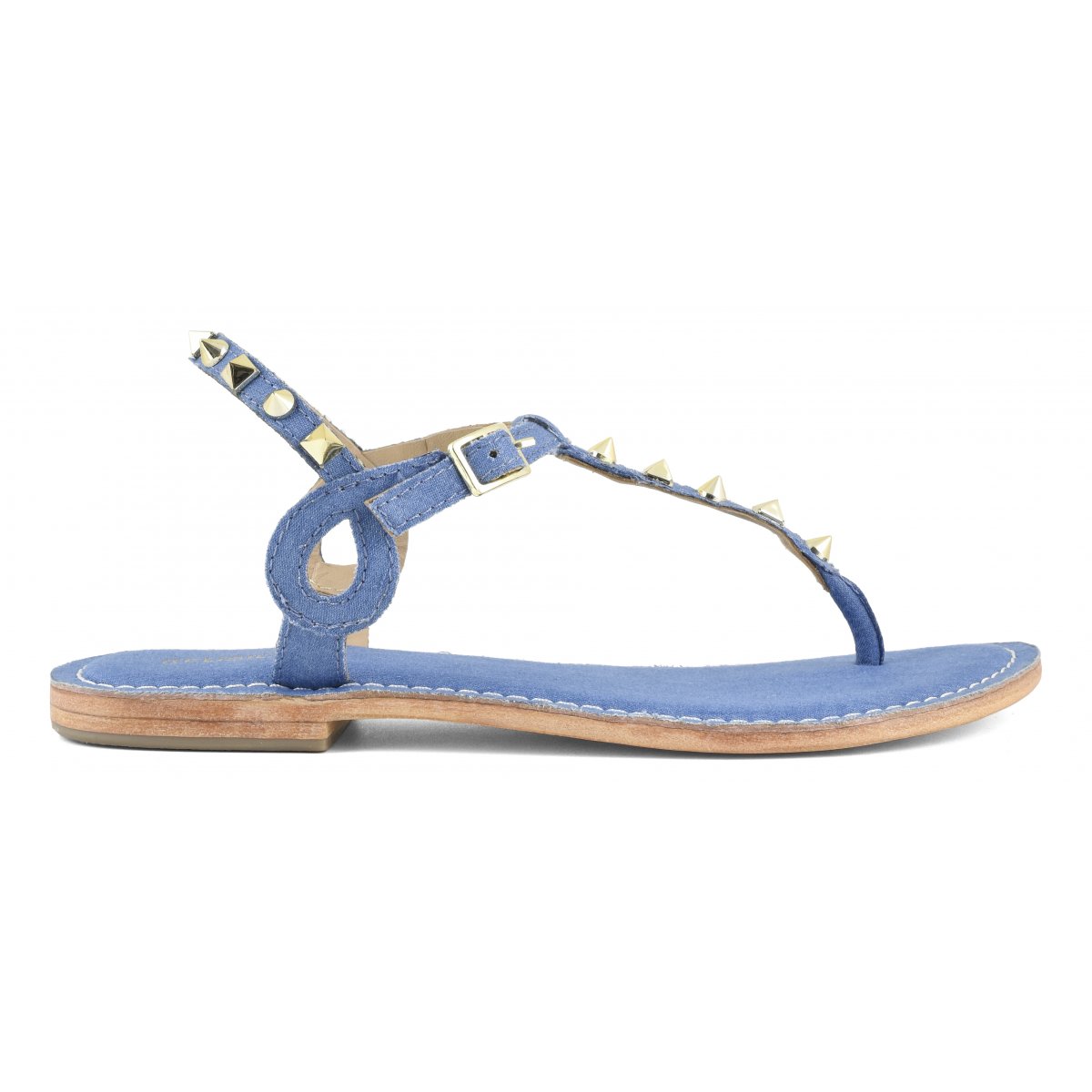 Sandalo infradito con borchie piramidali