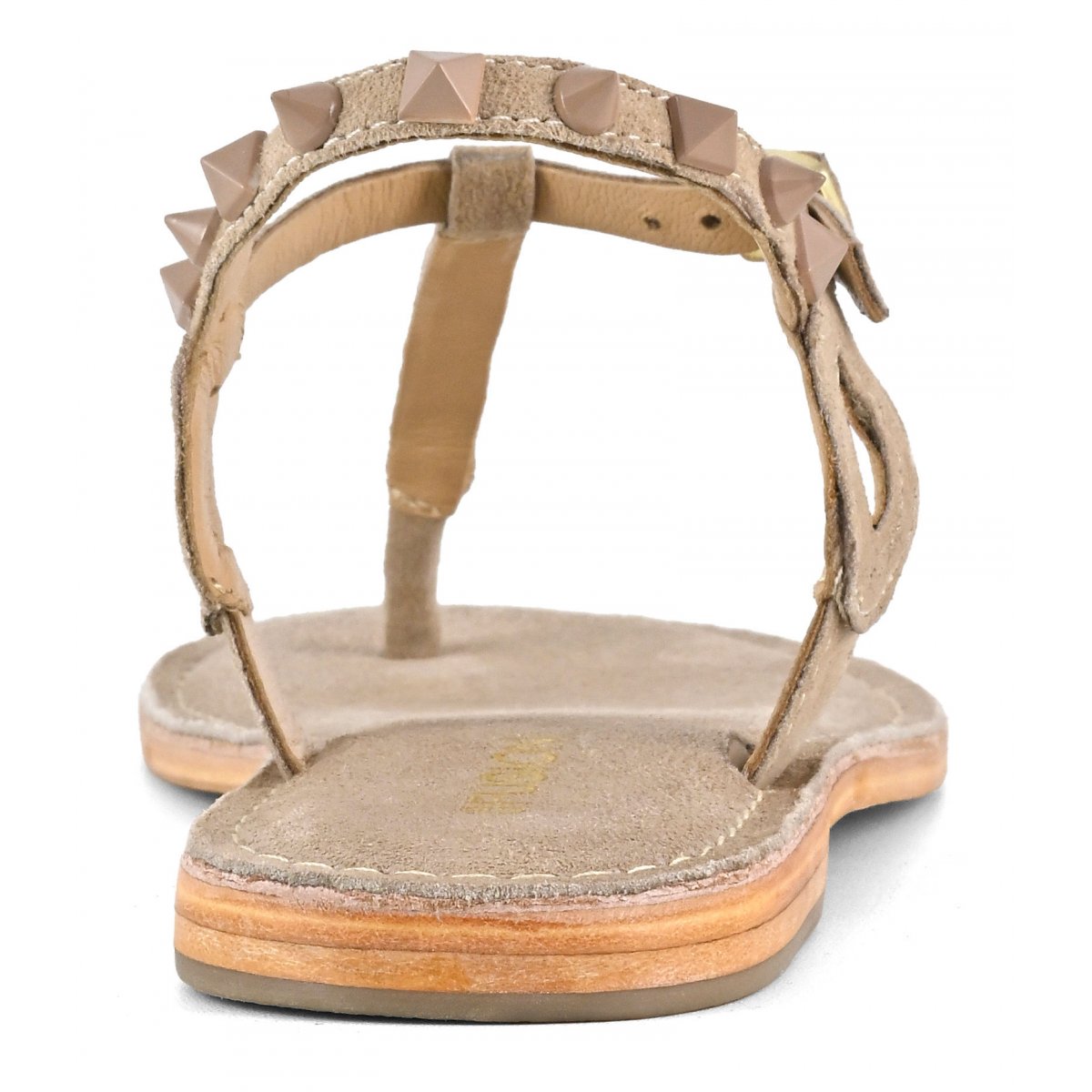 Sandalo infradito con borchie piramidali