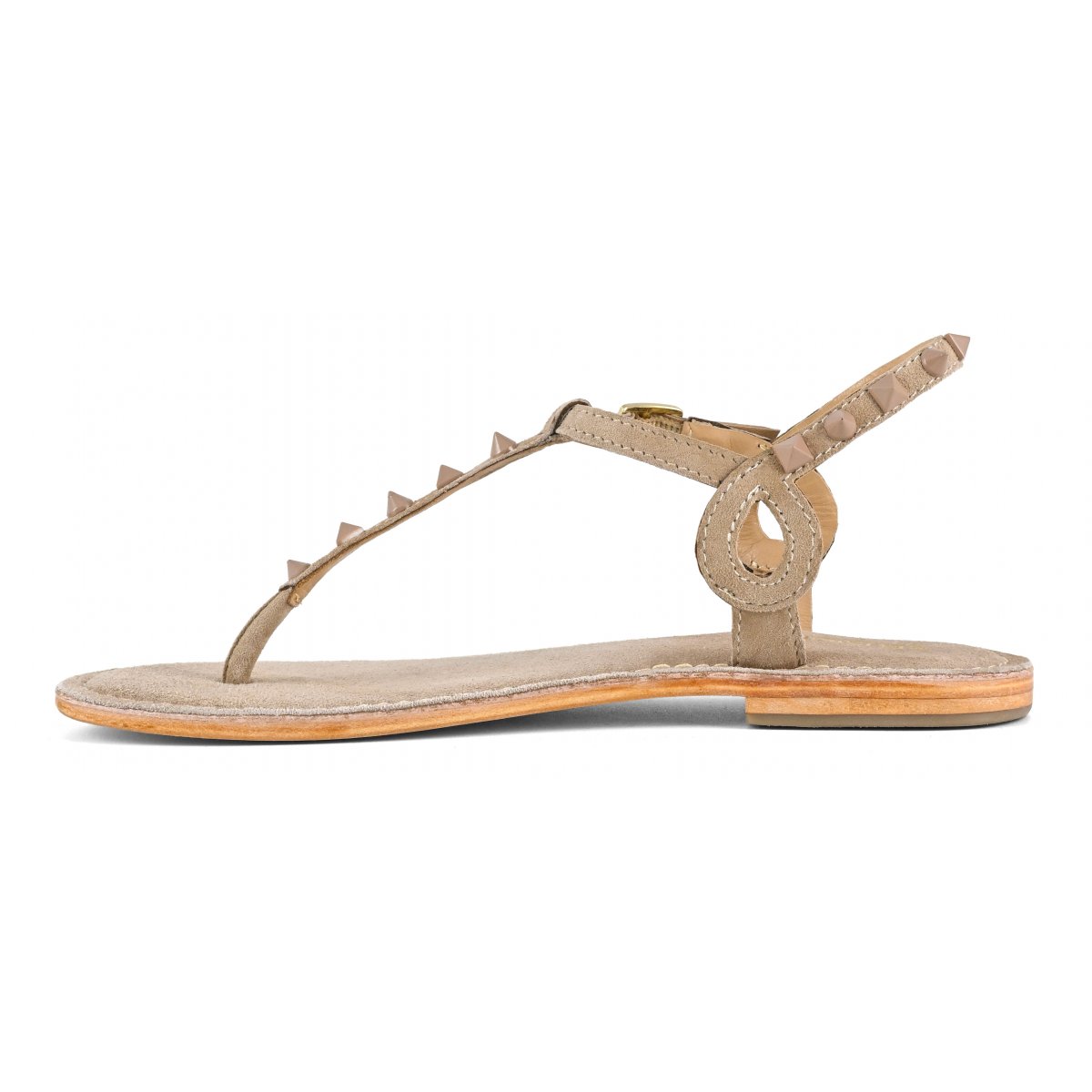 Sandalo infradito con borchie piramidali