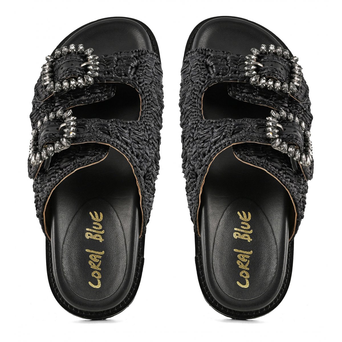 Sandalo gioiello in rafia