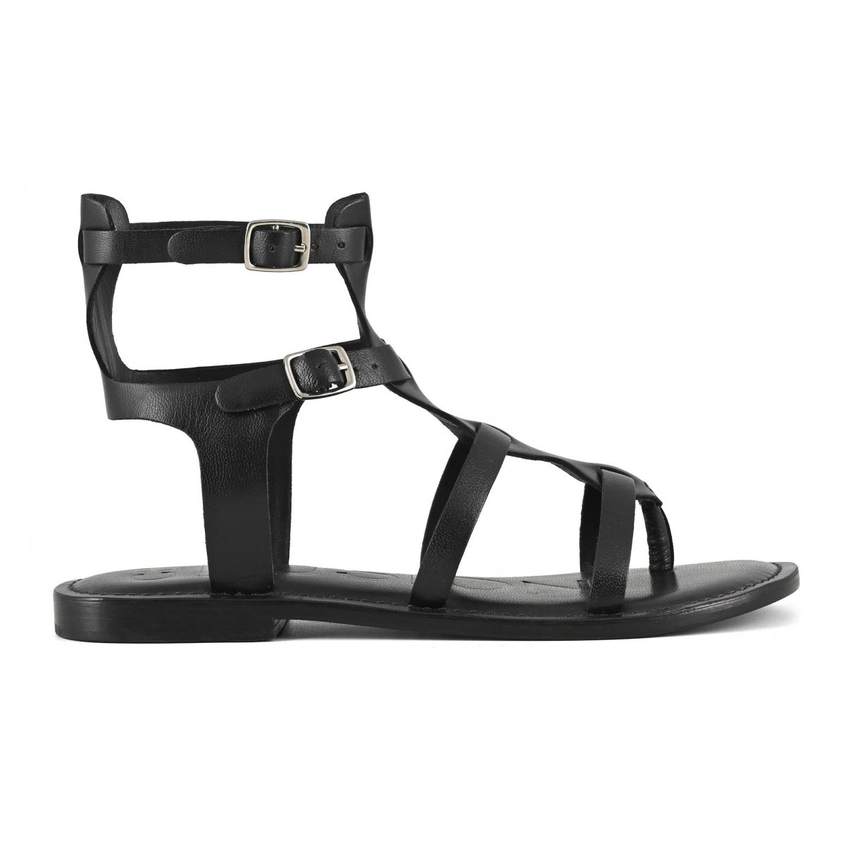 Sandalo gladiatore in pelle