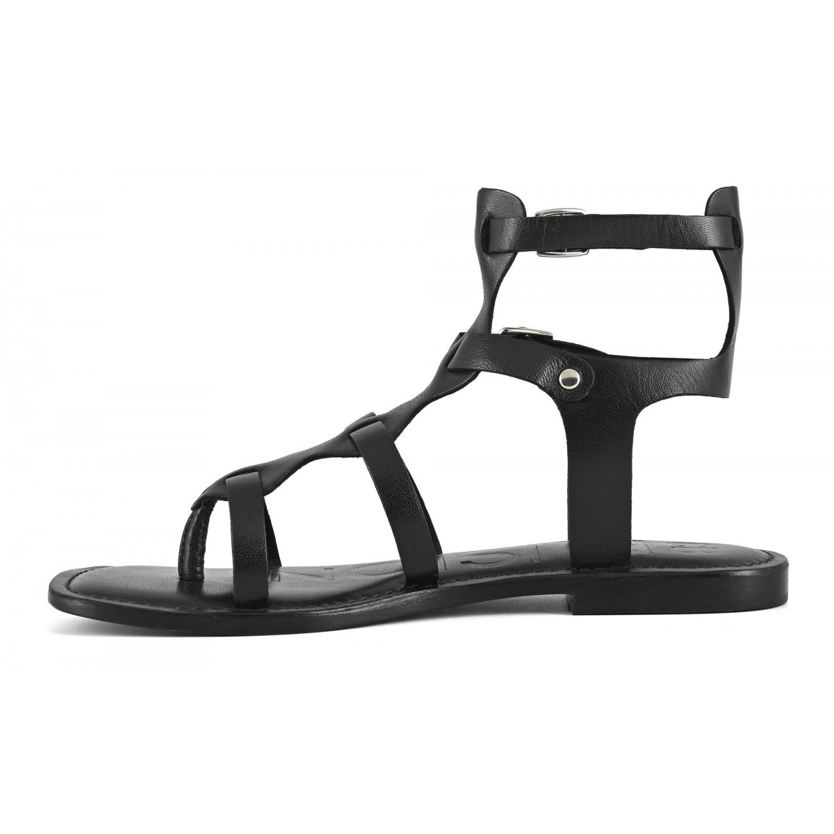 Sandalo gladiatore in pelle