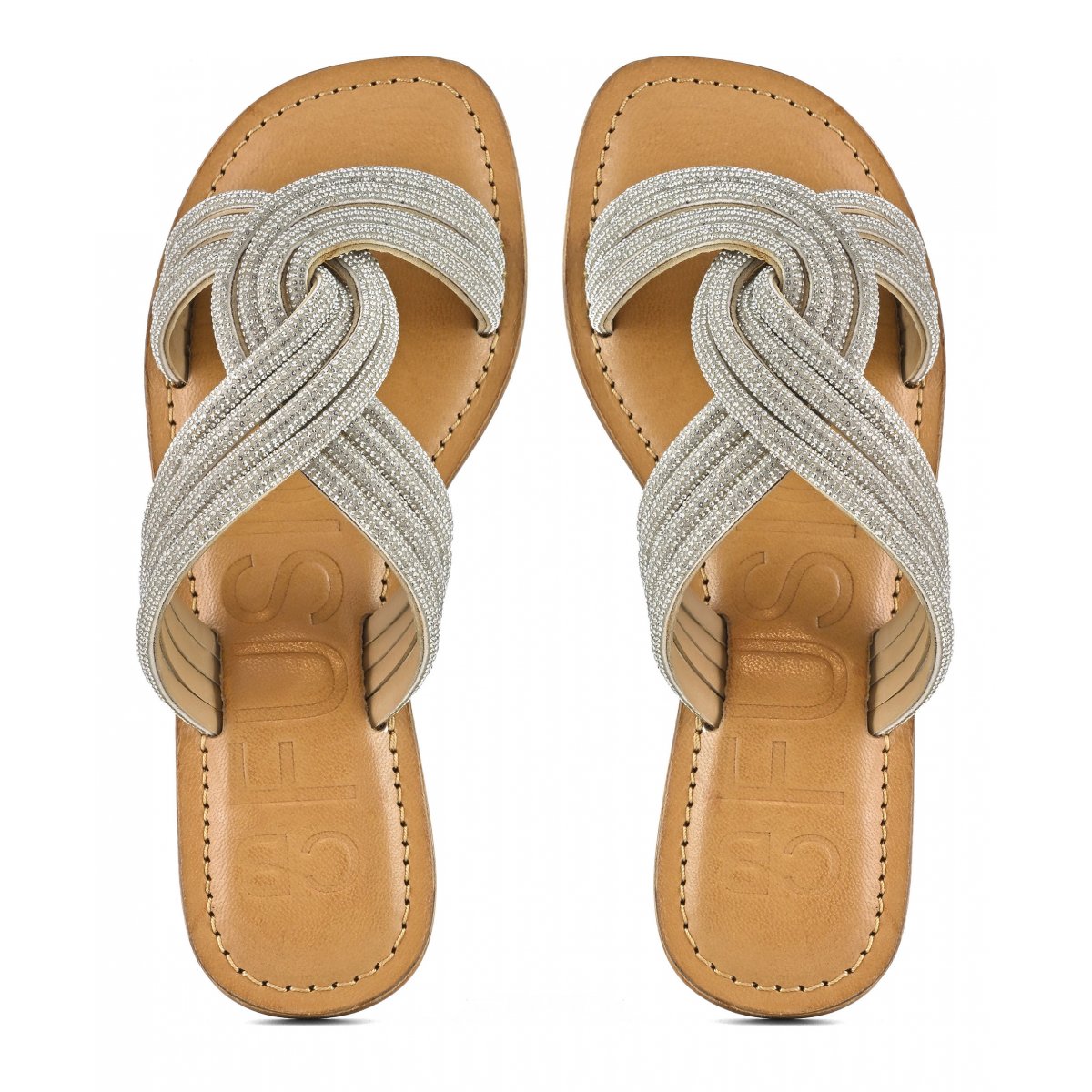 Sandalo con nodo gioiello