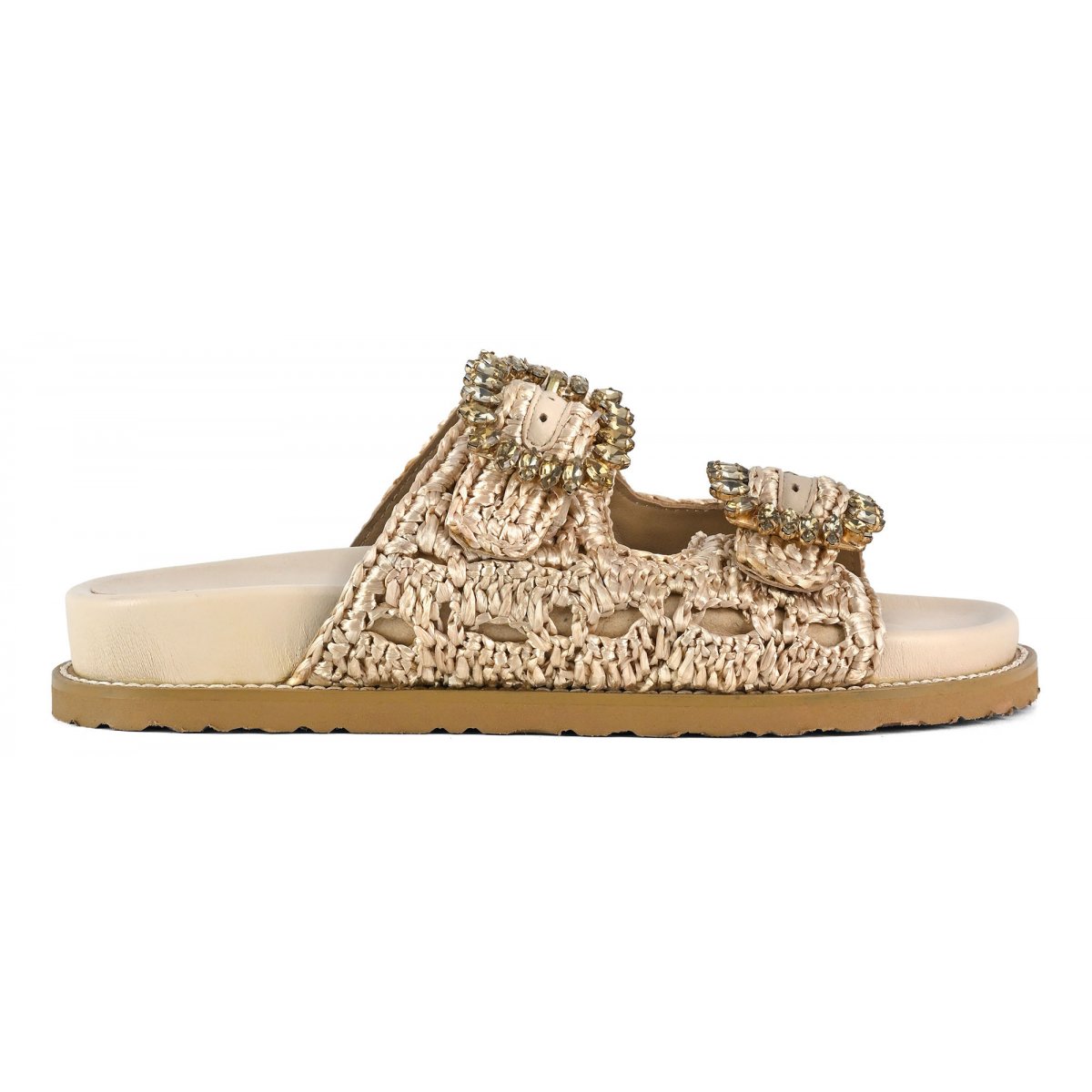 Sandalo gioiello in rafia