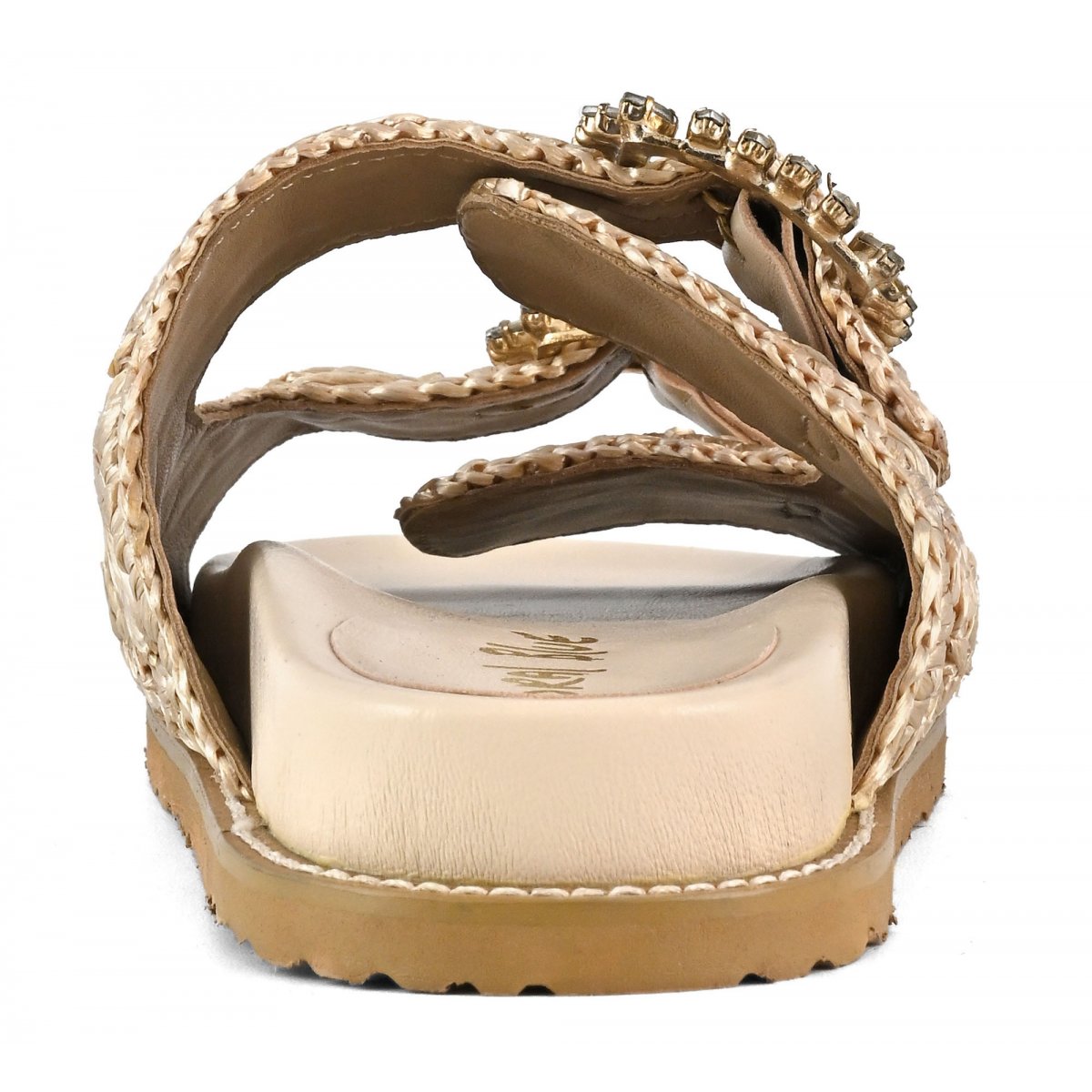 Sandalo gioiello in rafia