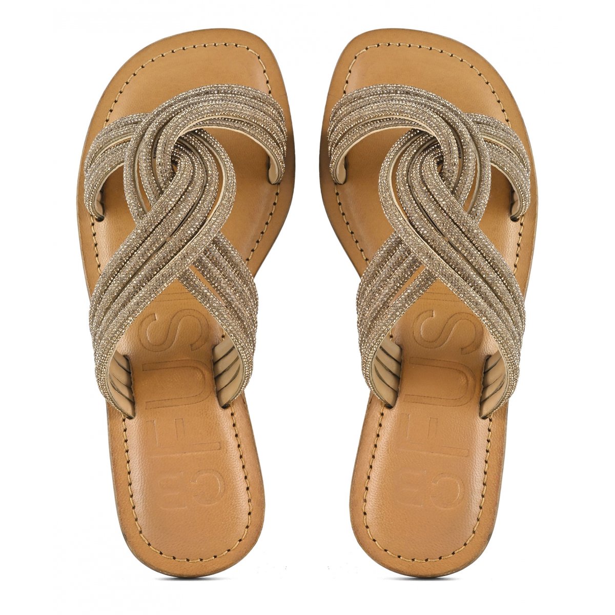 Sandalo con nodo gioiello