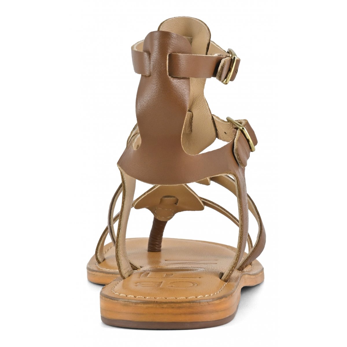 Sandalo gladiatore in pelle