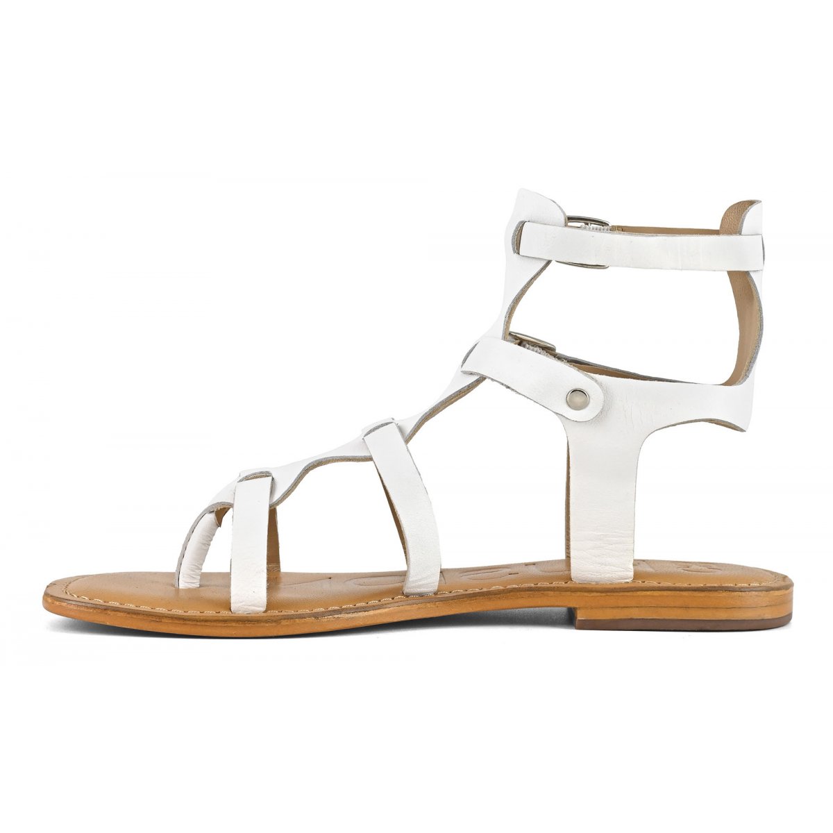 Sandalo gladiatore in pelle
