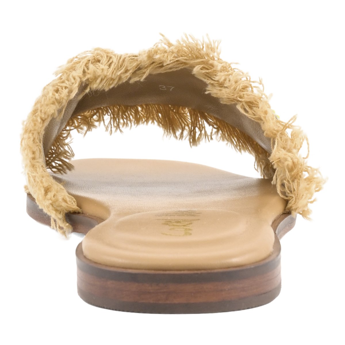 Slide in raffia con ricami