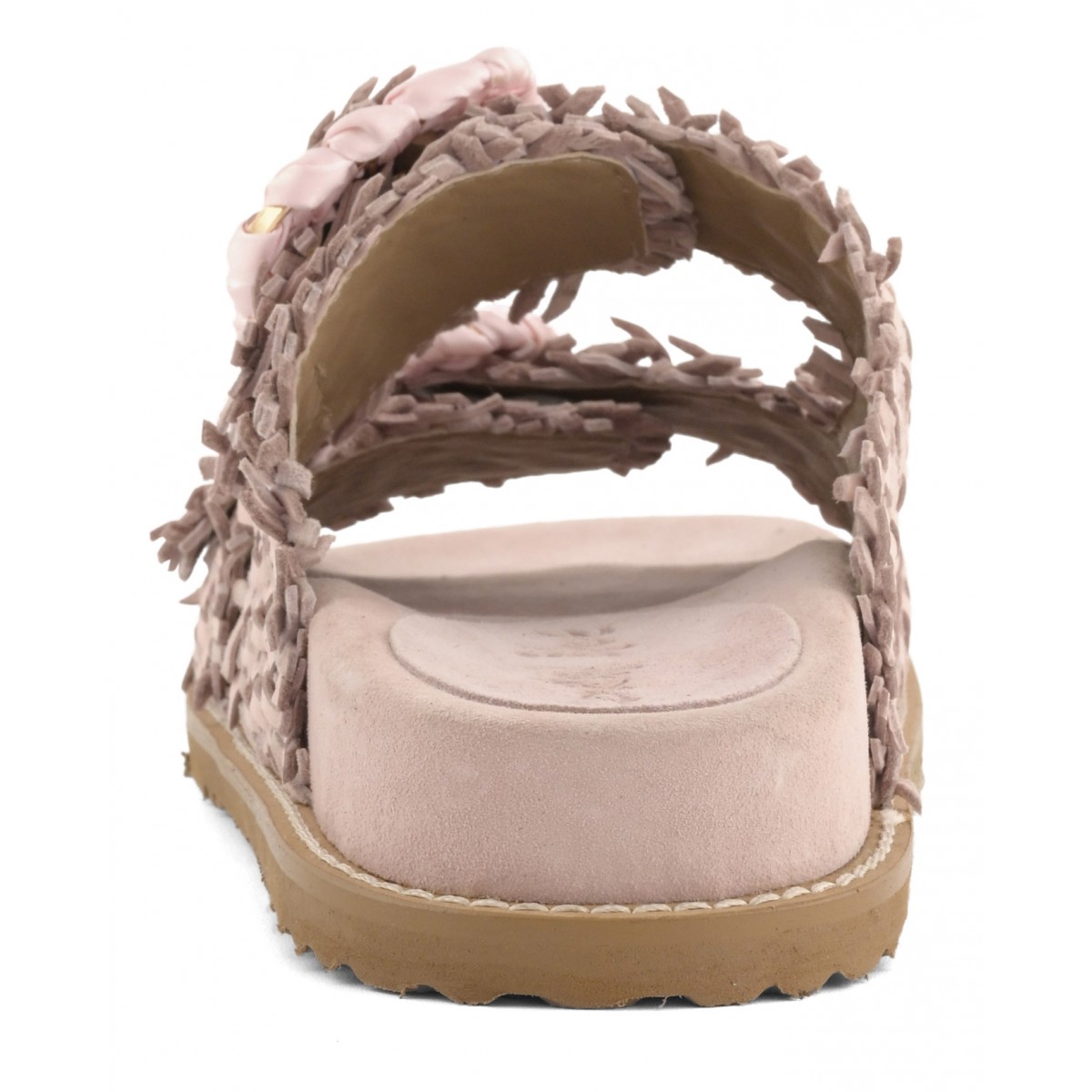 Sandalo in pelle intrecciata