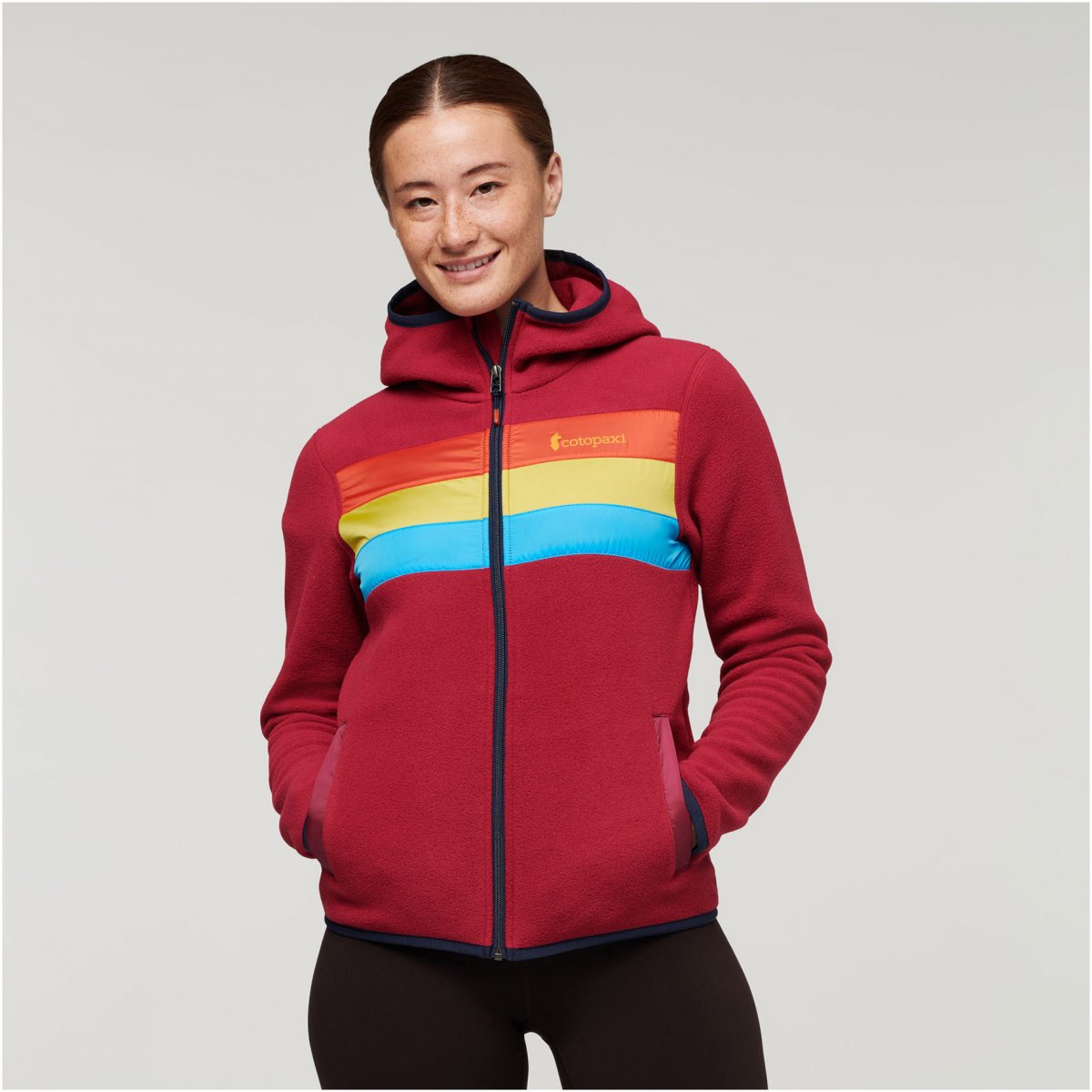Teca Fleece Hooded Full-Zip Jacket Woman