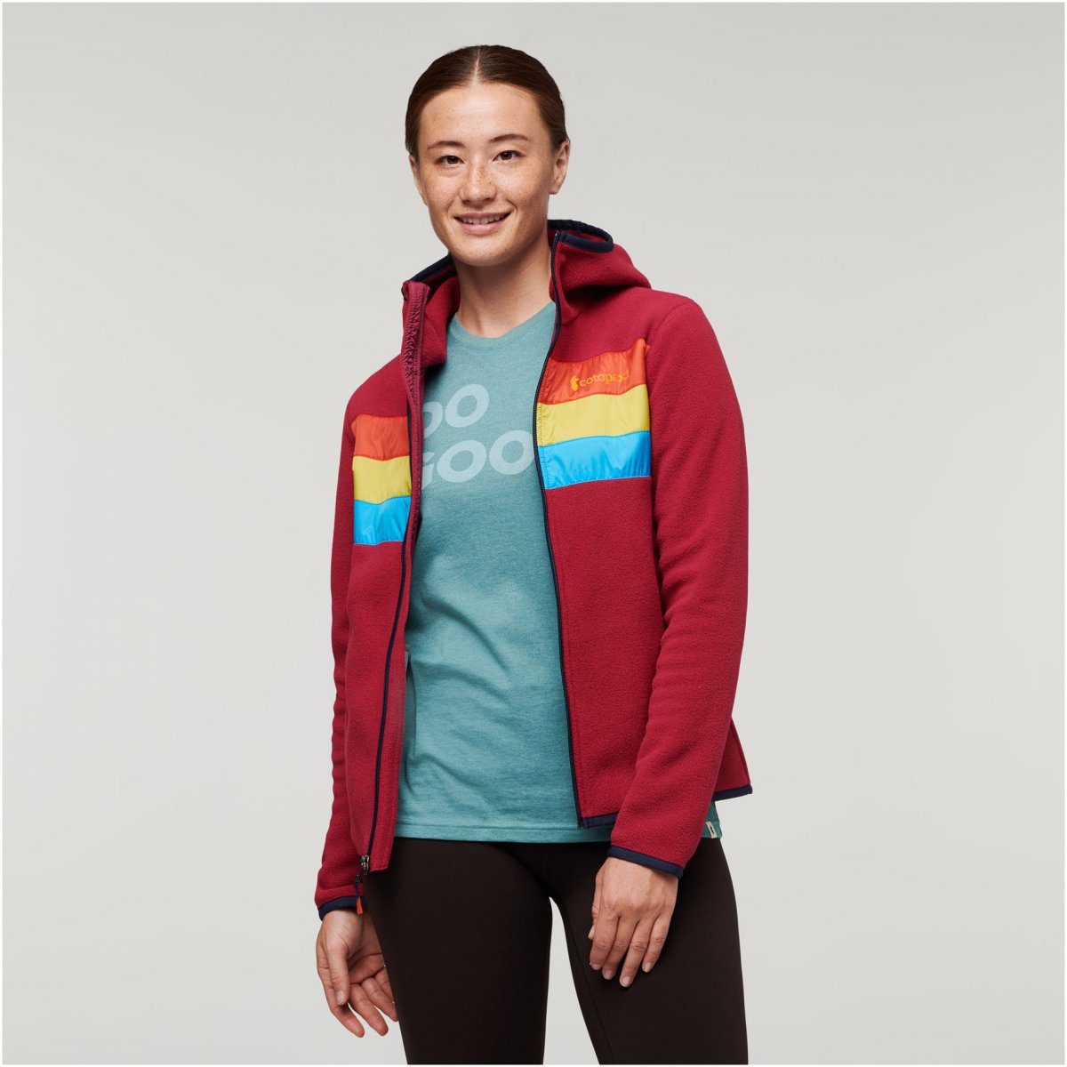 Teca Fleece Hooded Full-Zip Jacket Woman