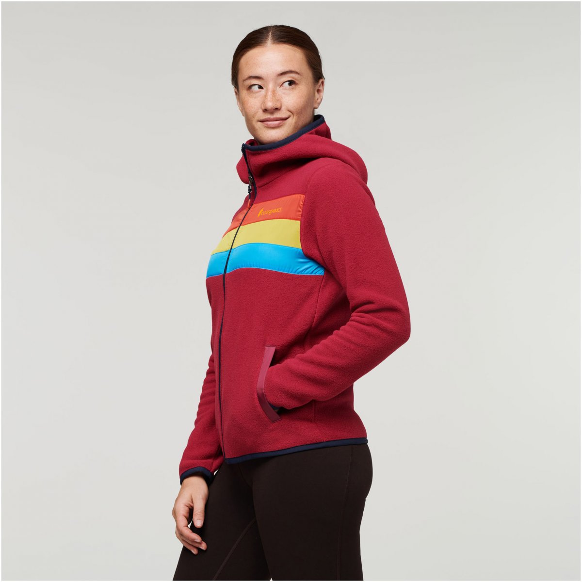 Teca Fleece Hooded Full-Zip Jacket Woman