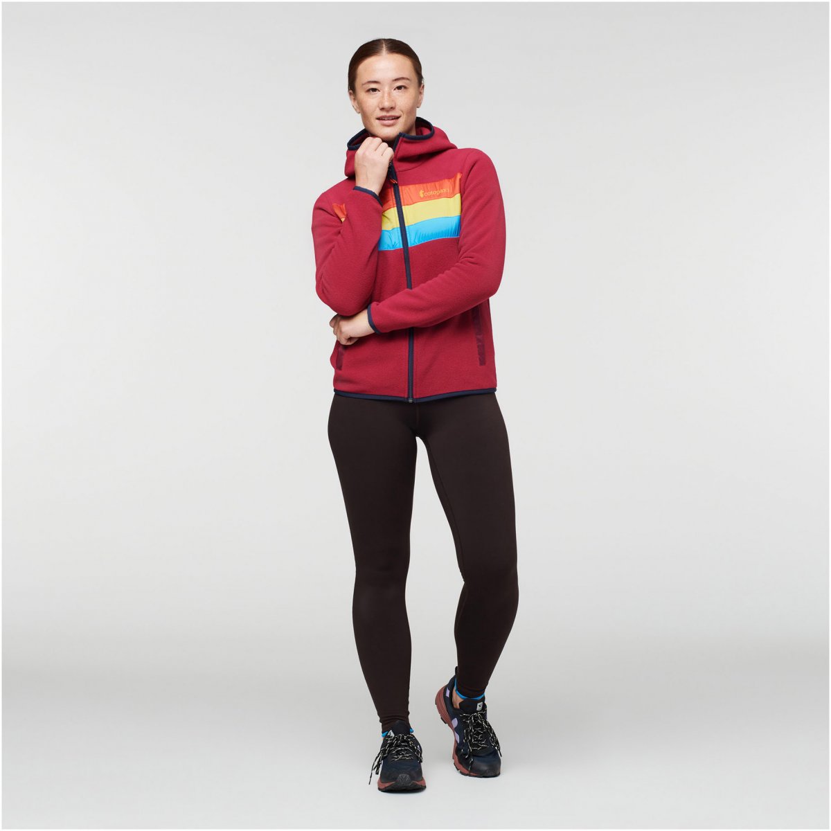 Teca Fleece Hooded Full-Zip Jacket Woman