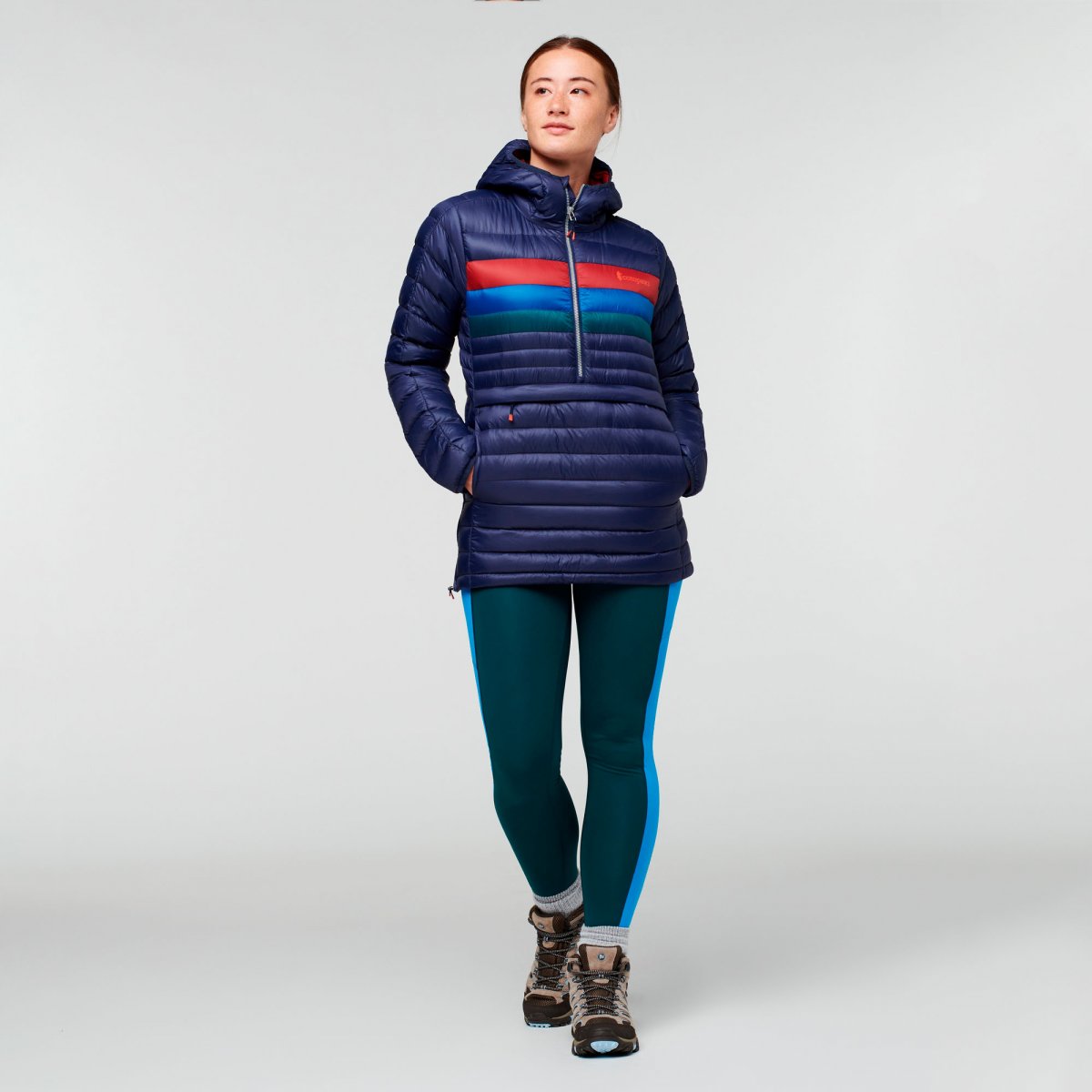 Fuego Down Hooded Pullover Woman