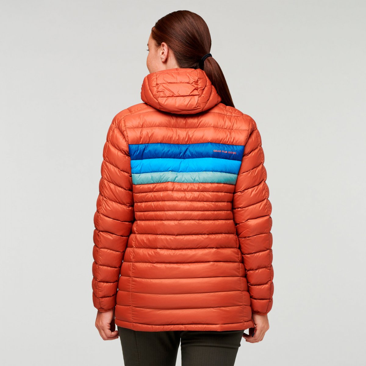 Fuego Down Hooded Pullover Woman