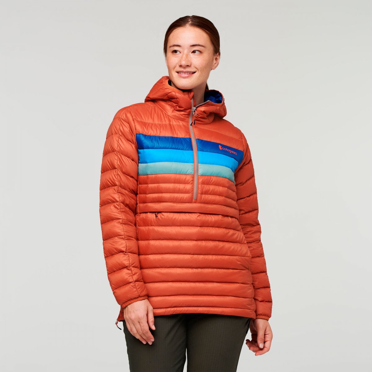 Fuego Down Hooded Pullover Woman