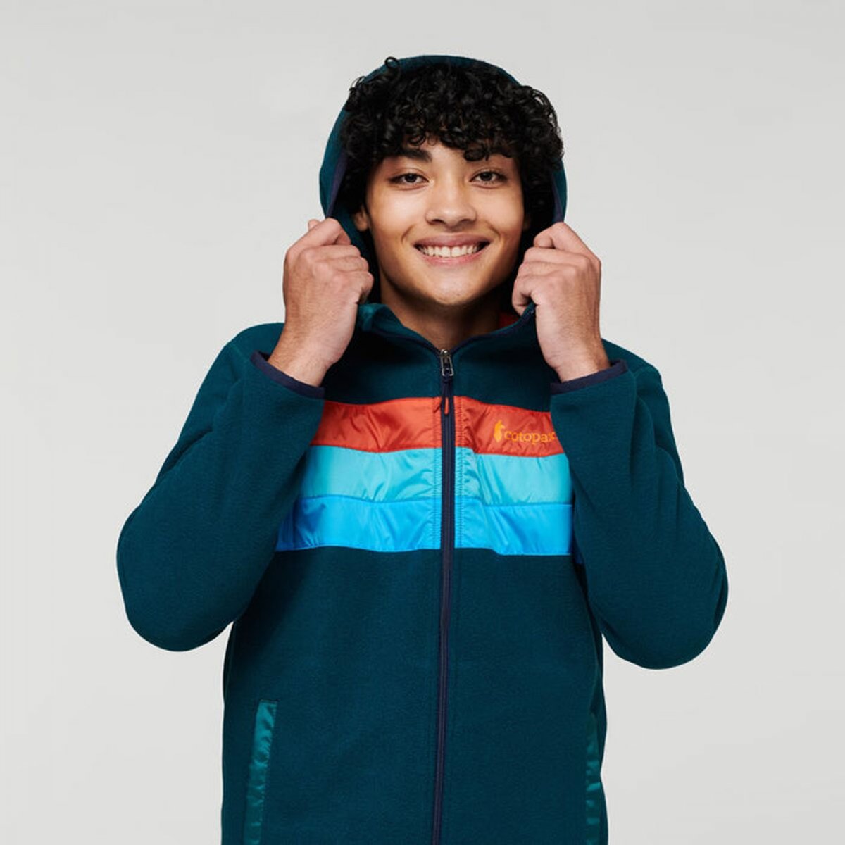 Teca Fleece Hooded Full-Zip Jacket Man