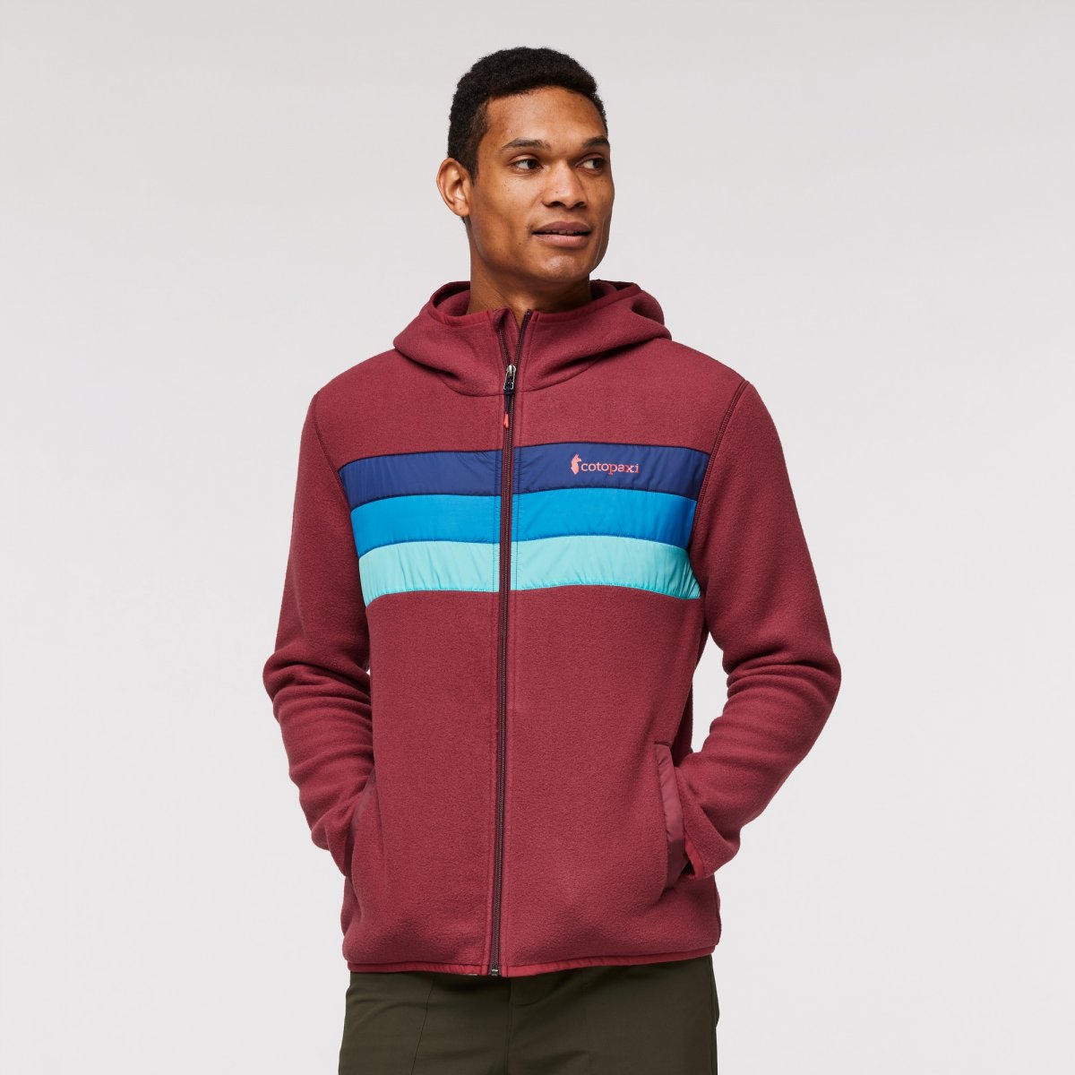 Teca Fleece Hooded Full-Zip Jacket Man