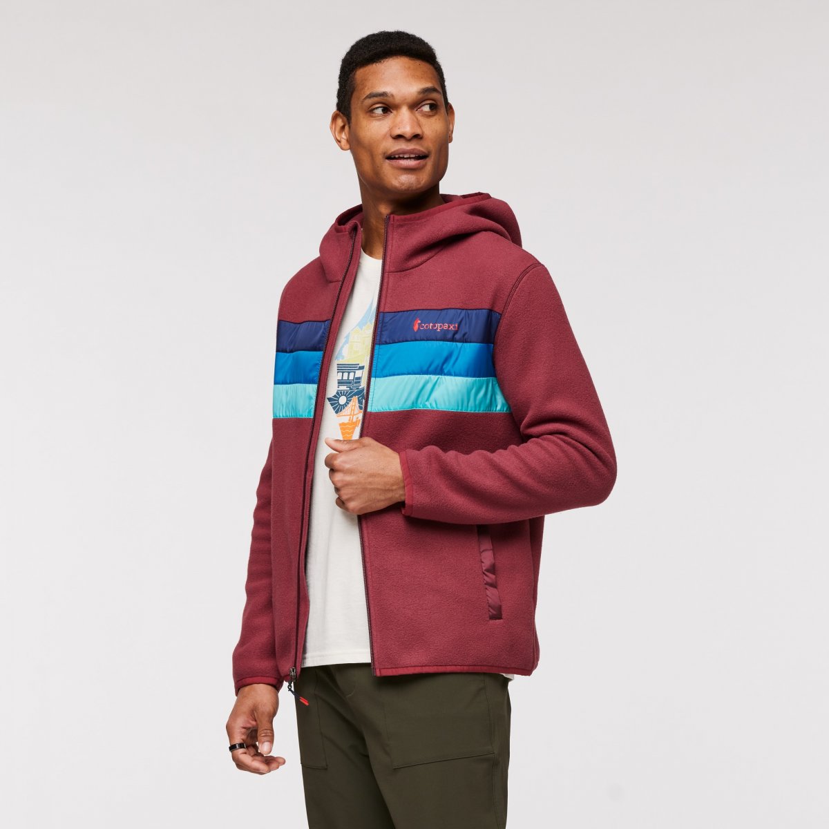 Teca Fleece Hooded Full-Zip Jacket Man