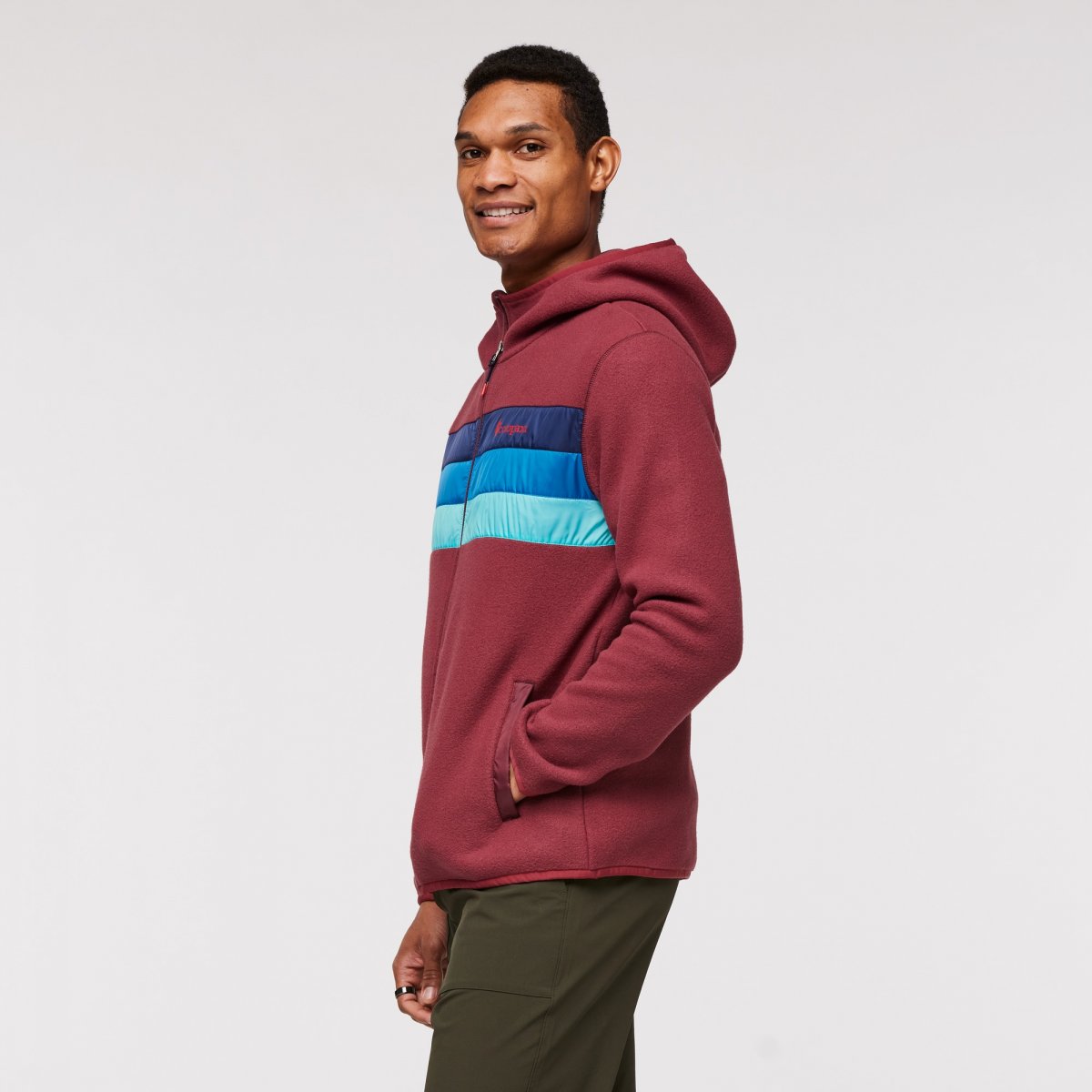 Teca Fleece Hooded Full-Zip Jacket Man