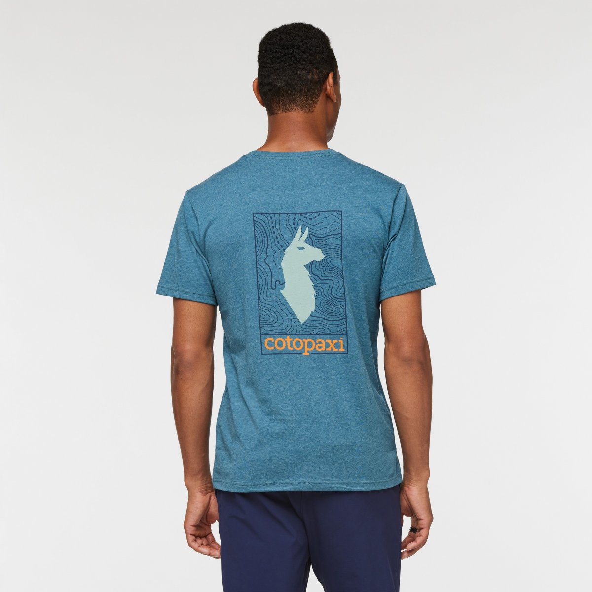Llama Map Organic T-Shirt Man
