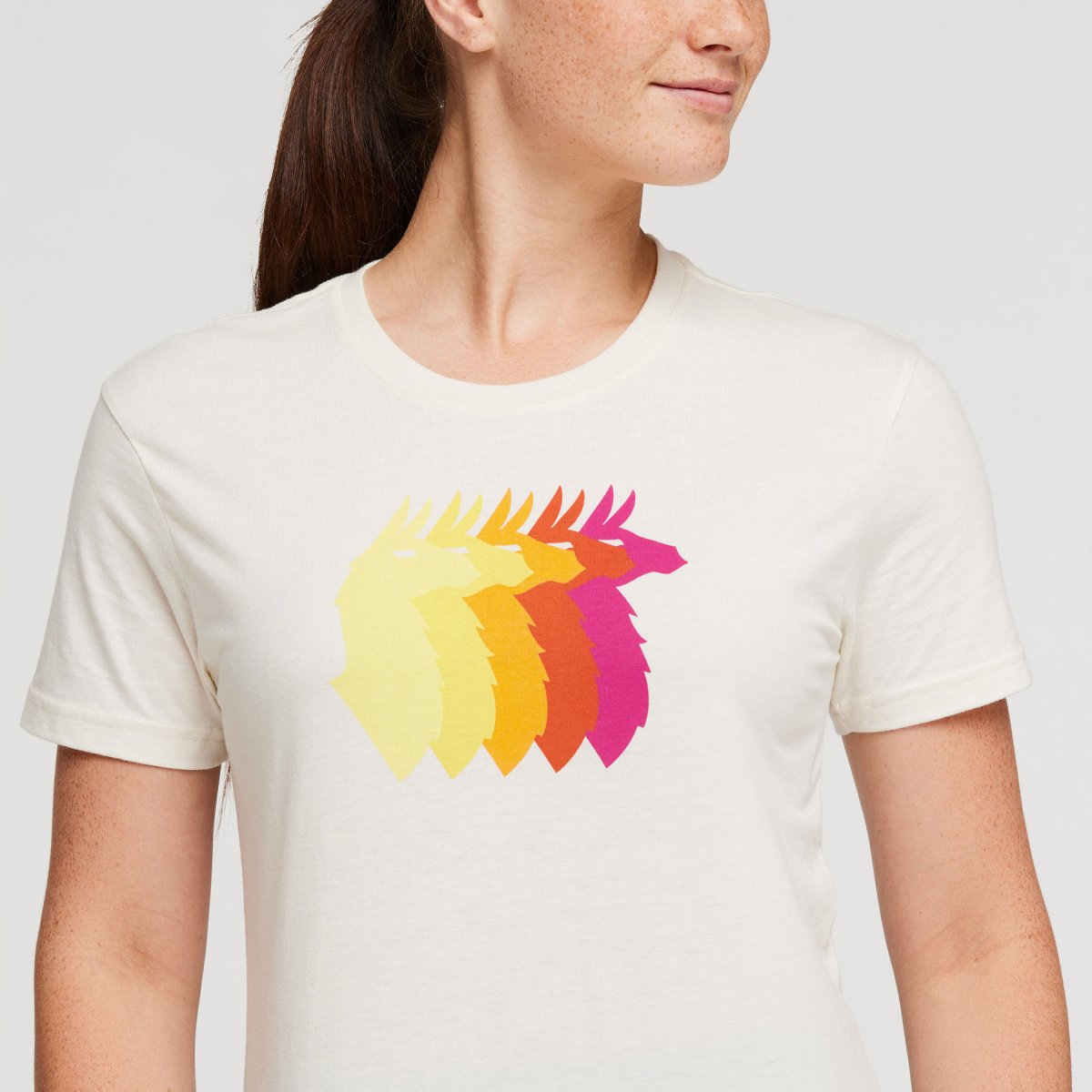 Llama Sequence Organic T-Shirt Woman