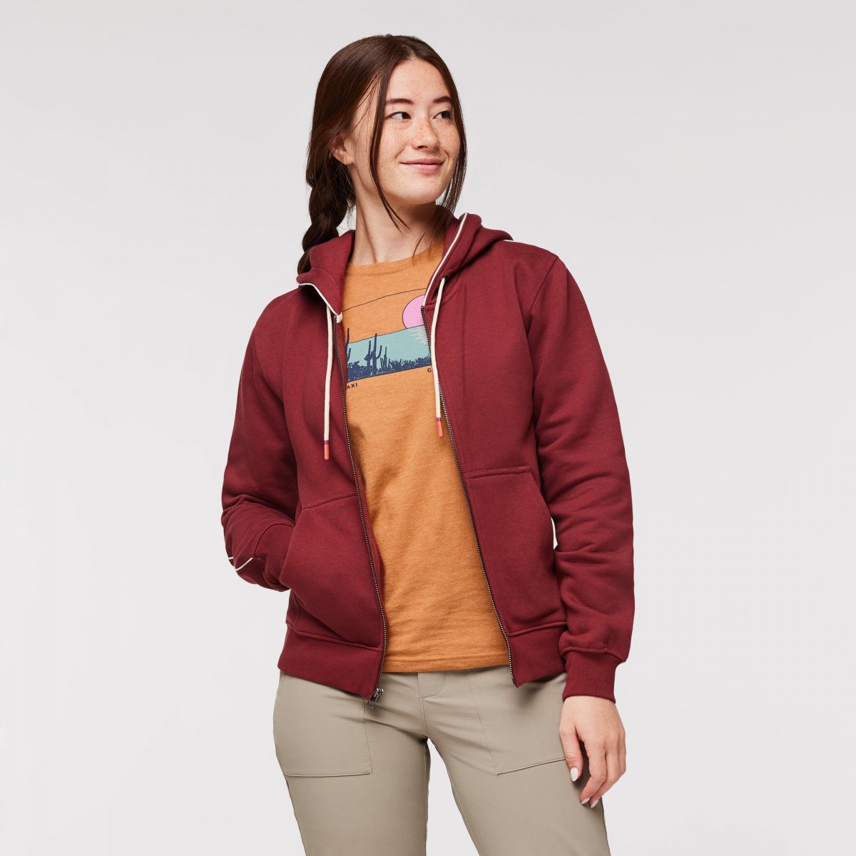 Do Good Organic Full-Zip Hoodie Woman