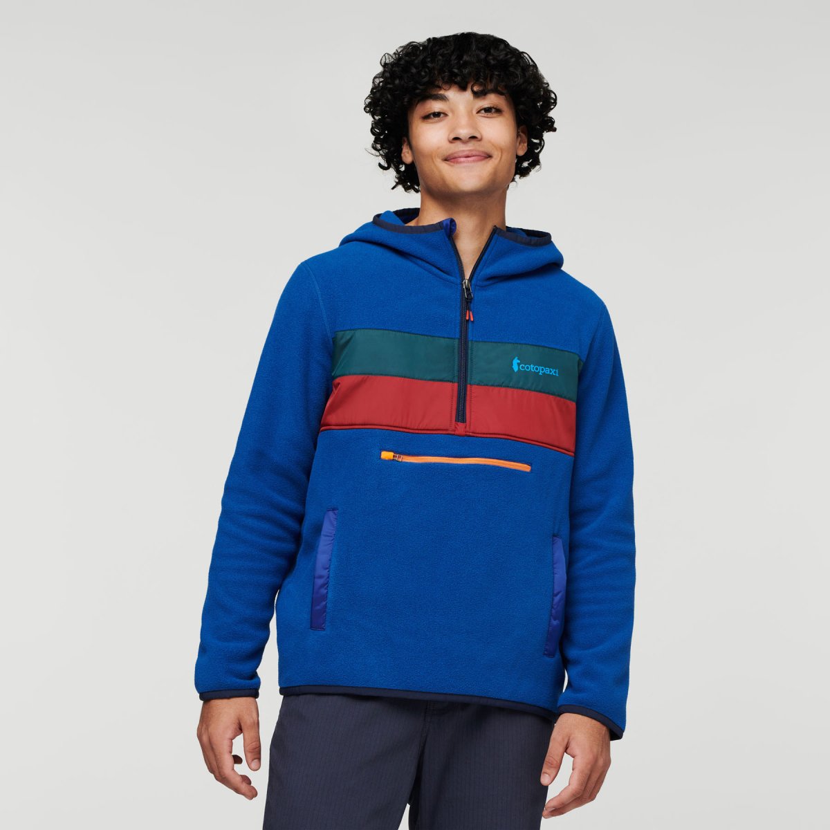 Teca Fleece Hooded Half-Zip Jacket M