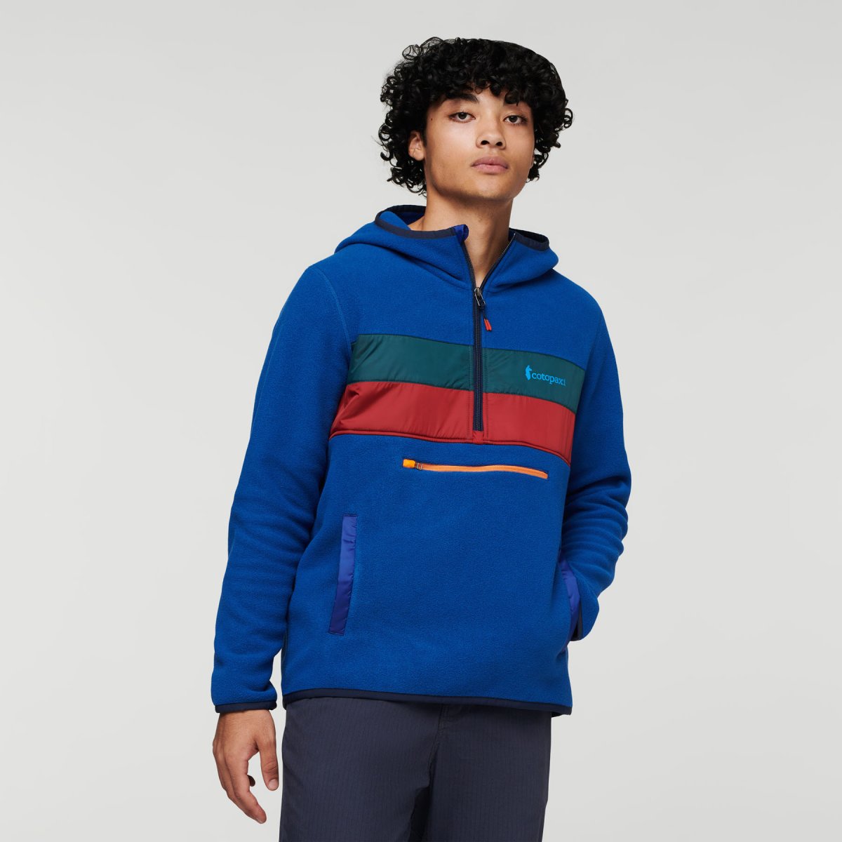 Teca Fleece Hooded Half-Zip Jacket M