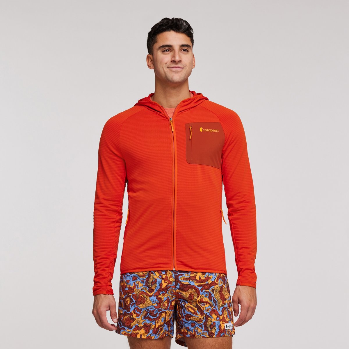 Otero Fleece Full-Zip Hooded Jacket Man