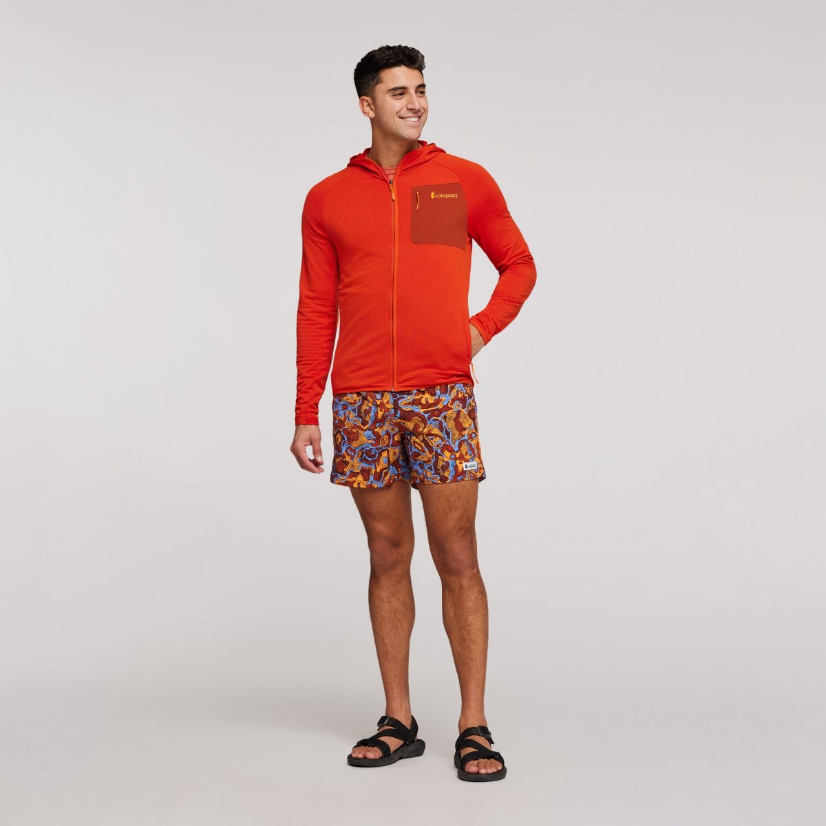 Otero Fleece Full-Zip Hooded Jacket Man