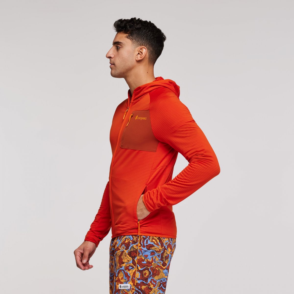 Otero Fleece Full-Zip Hooded Jacket Man