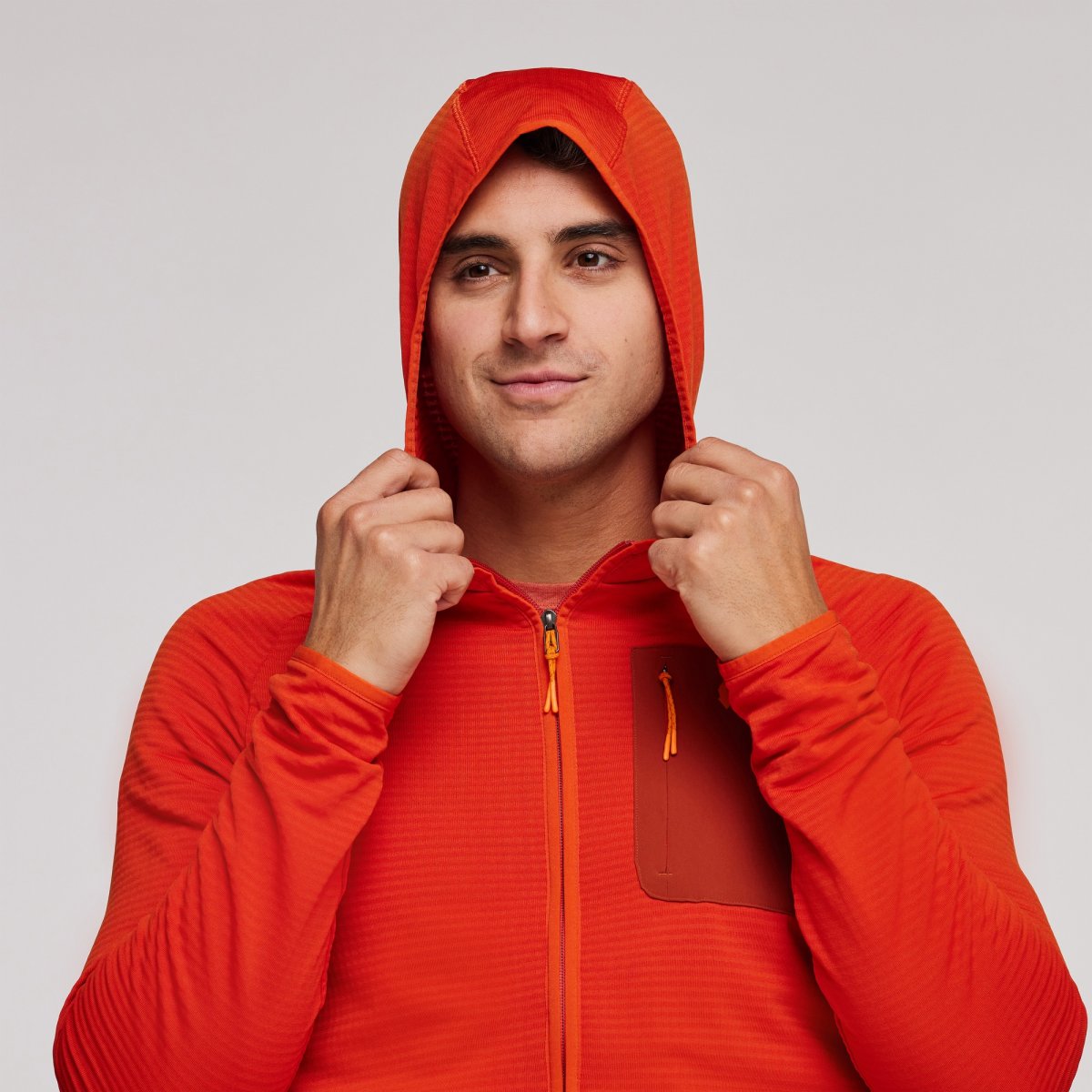 Otero Fleece Full-Zip Hooded Jacket Man