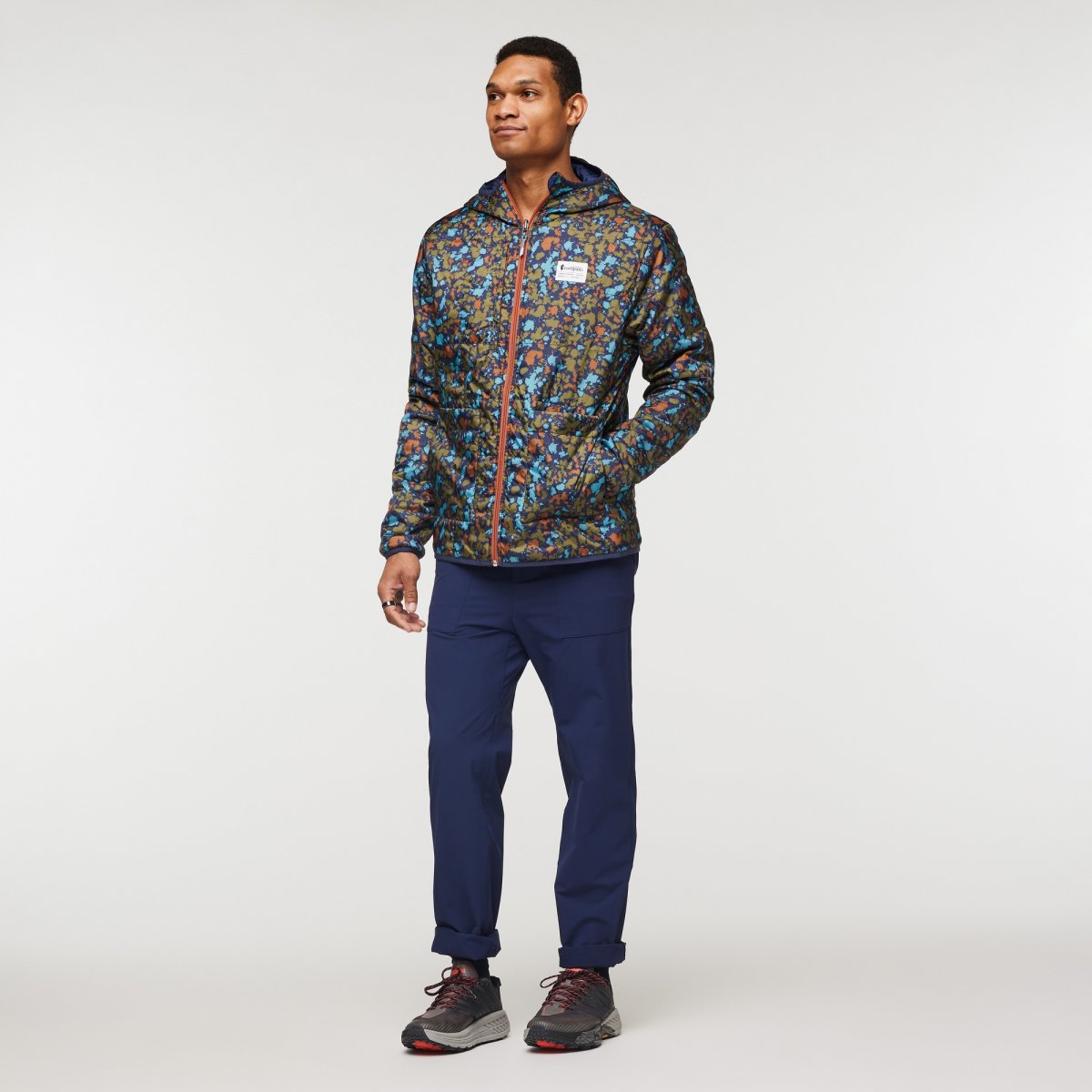 Teca Calido Hooded Jacket Print Man