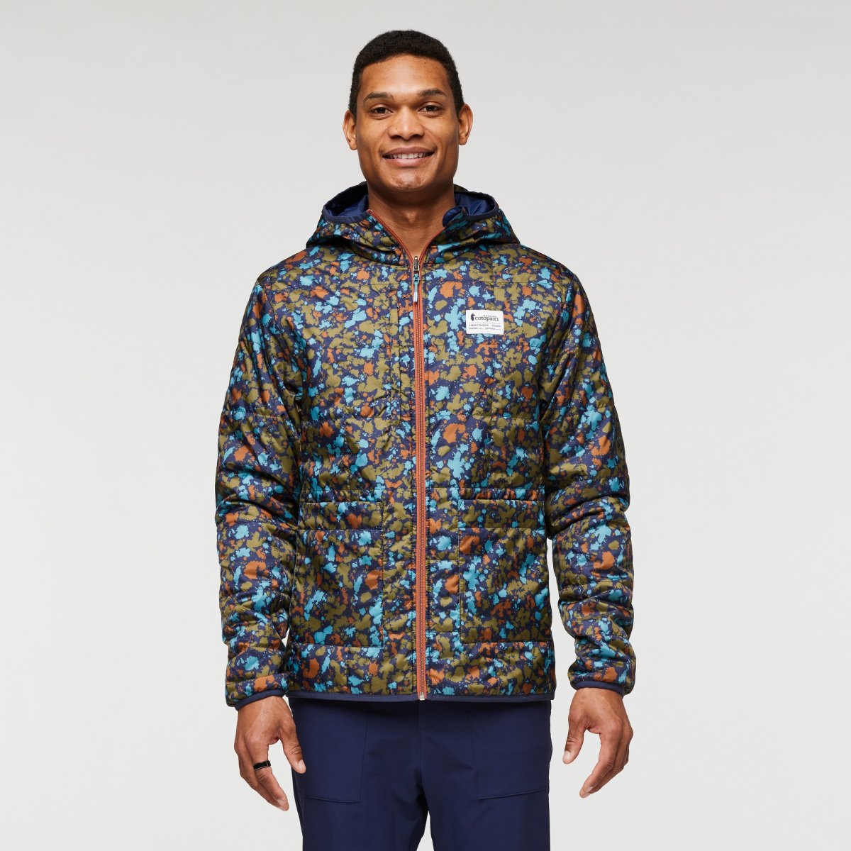 Teca Calido Hooded Jacket Print Man