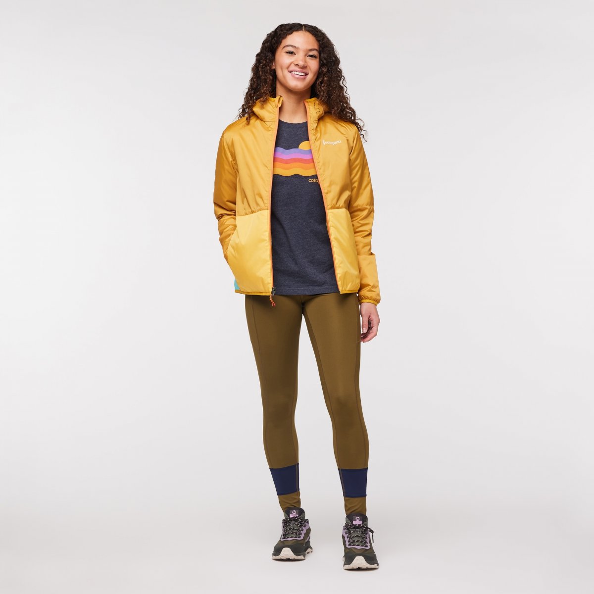 Teca Calido Hooded Jacket Print Woman
