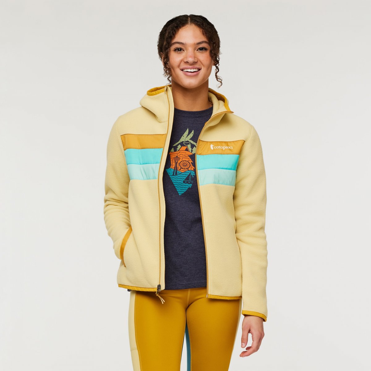 Teca Fleece Hooded Full-Zip Jacket Woman
