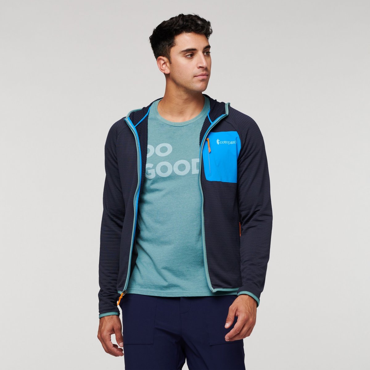 Otero Fleece Full-Zip Hooded Jacket Man