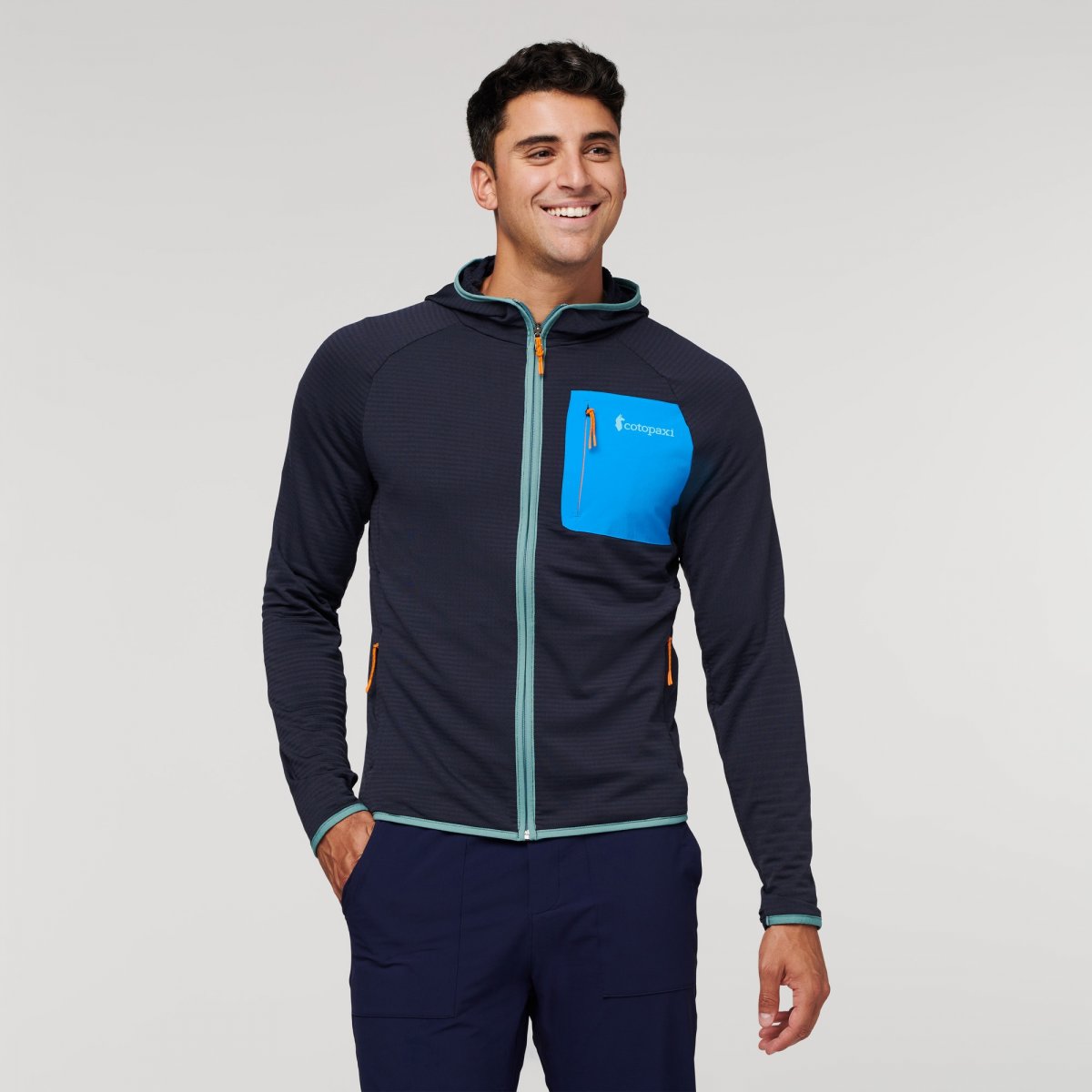 Otero Fleece Full-Zip Hooded Jacket Man
