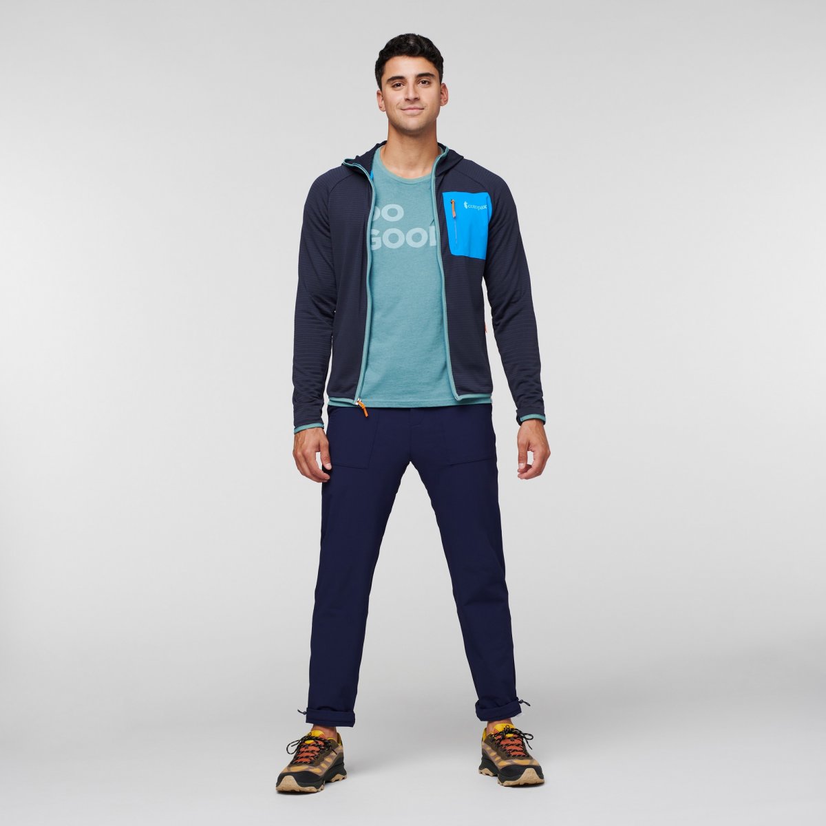 Otero Fleece Full-Zip Hooded Jacket Man