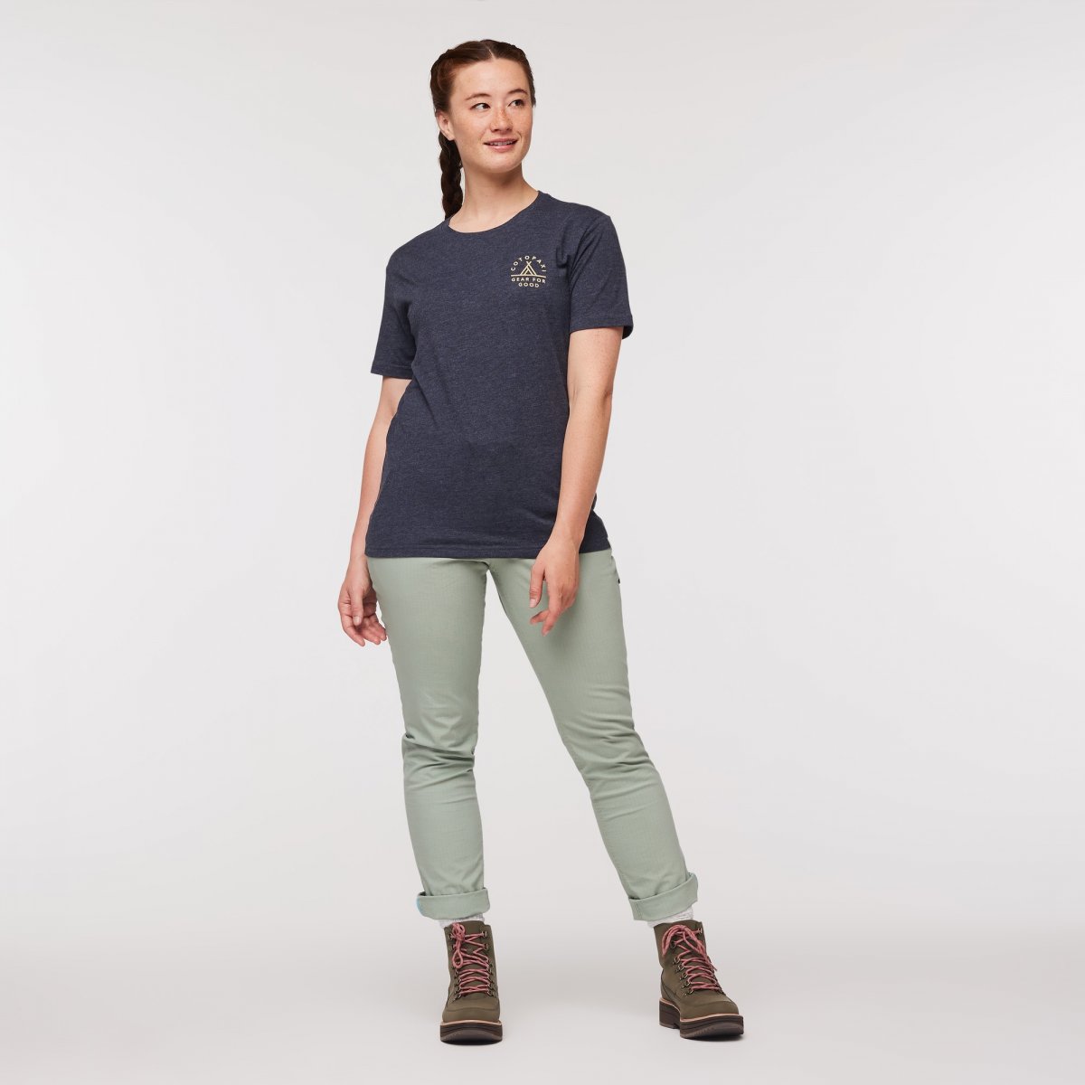 Llama Map Organic T-Shirt Woman