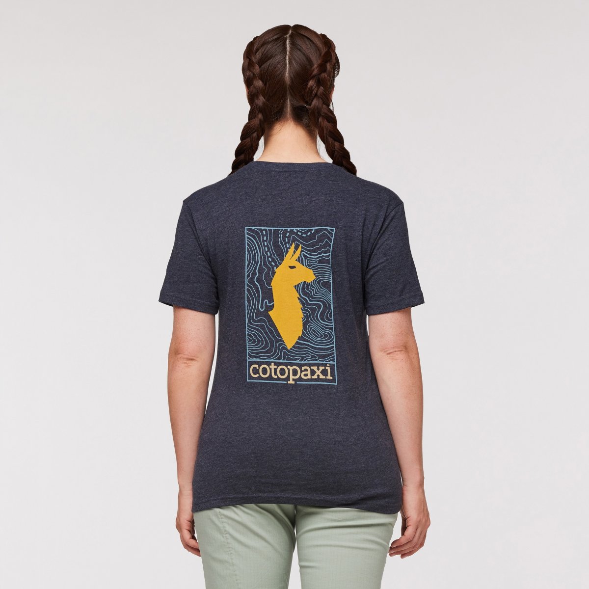 Llama Map Organic T-Shirt Woman