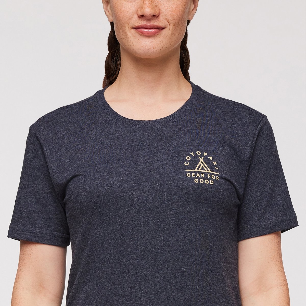 Llama Map Organic T-Shirt Woman