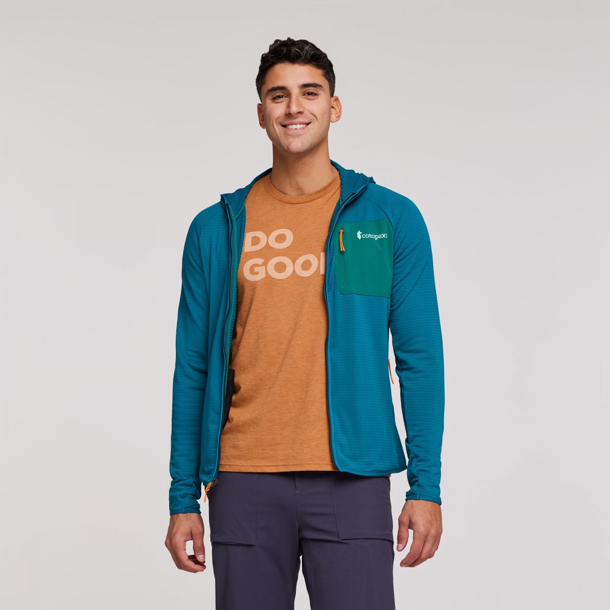Otero Fleece Full-Zip Hooded Jacket Man
